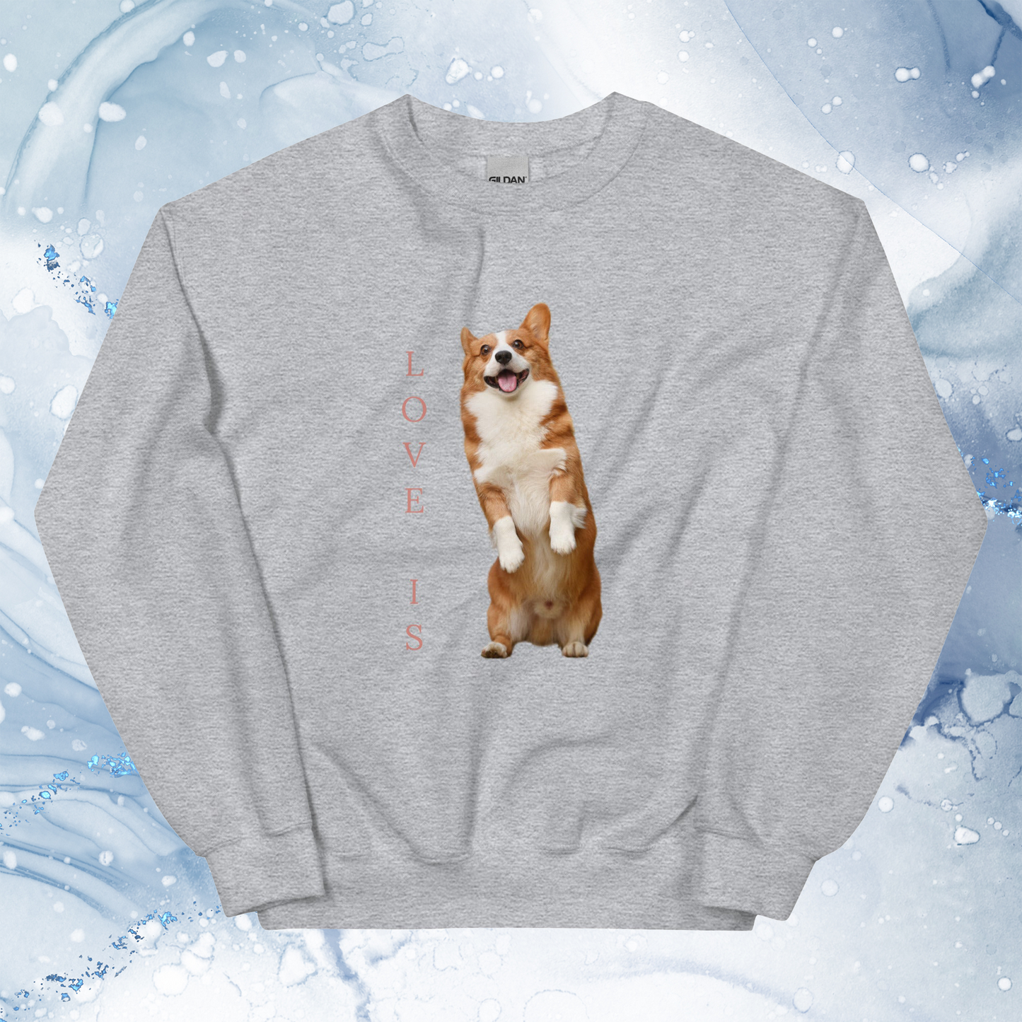 Love Is Sweatshirt for Men Gift For Women and Dog Lover