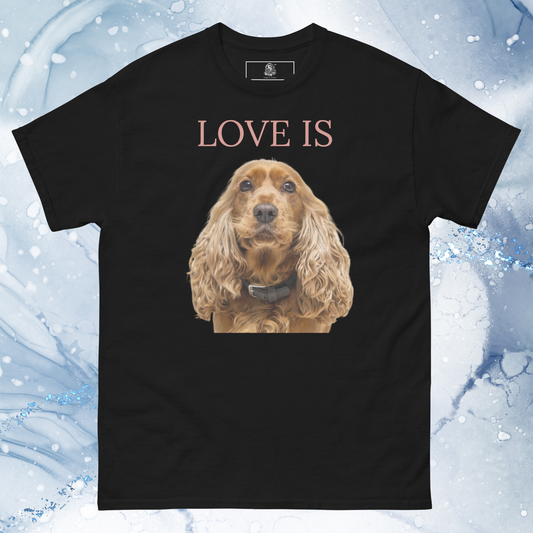 Love Is T-Shirt for Men Gift For Women and Dog Lover