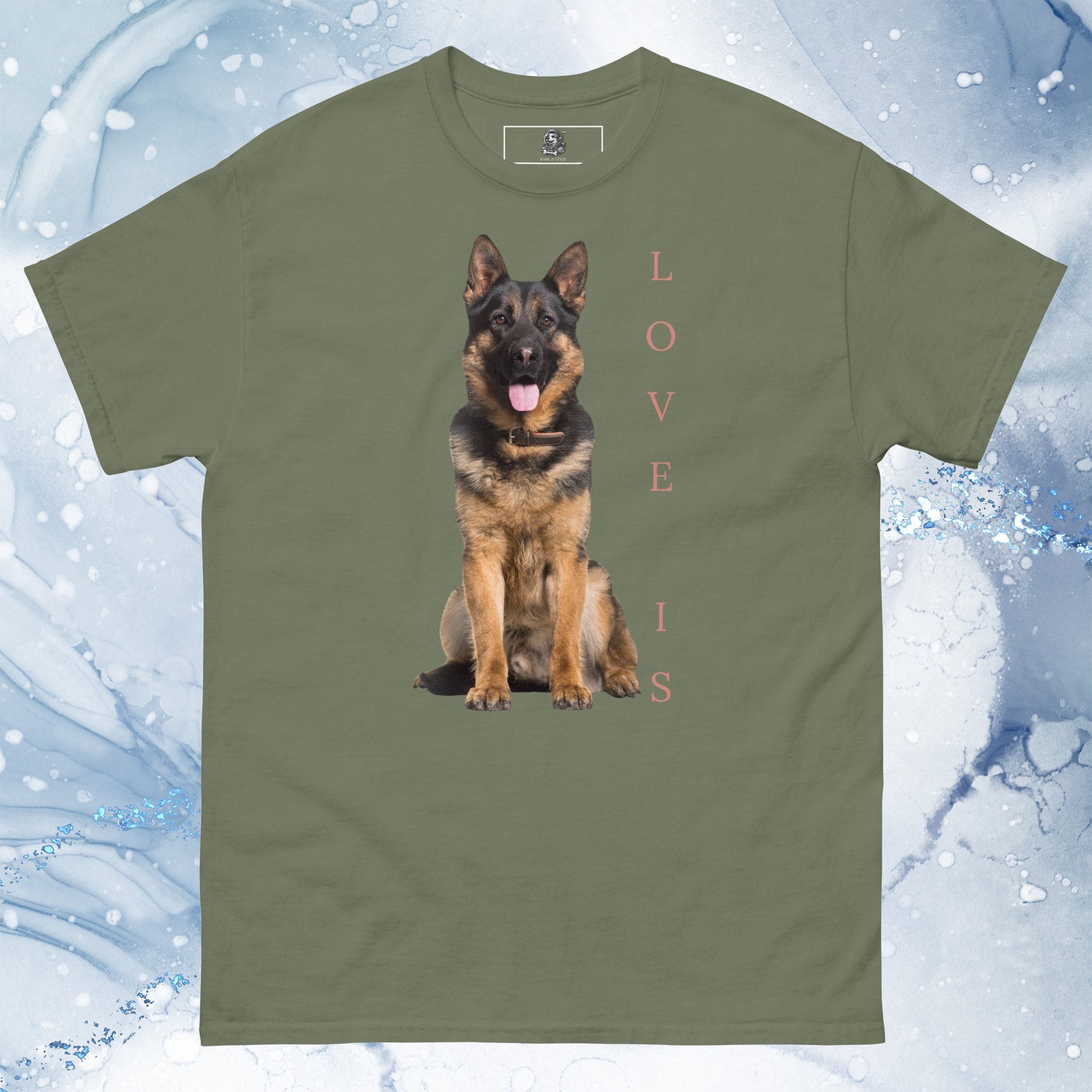 Love Is T-Shirt for Men Gift For Women and Dog Lover