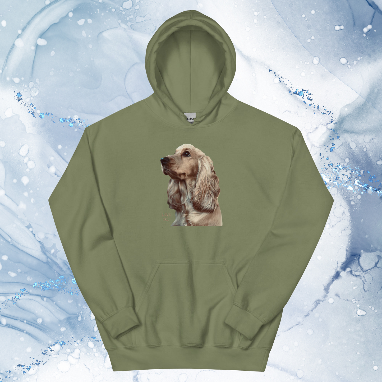 Love Is Hoodie for Men Gift For Women and Dog Lover