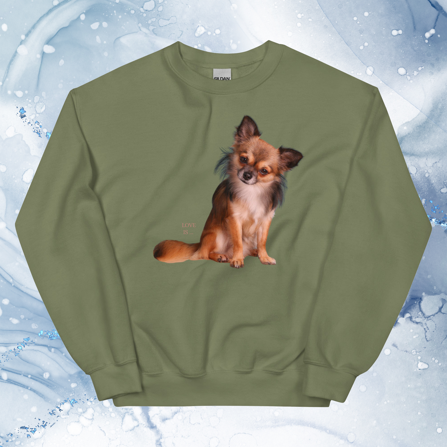 Love Is Sweatshirt for Men Gift For Women and Dog Lover