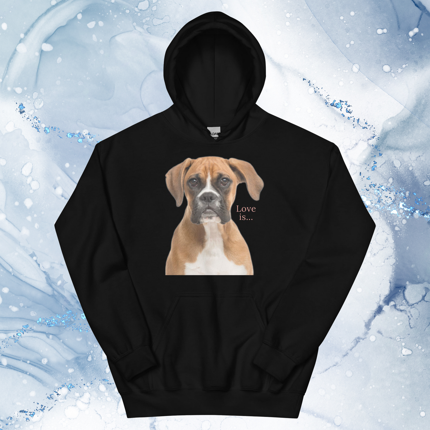 Love Is Hoodie for Men Gift For Women and Dog Lover