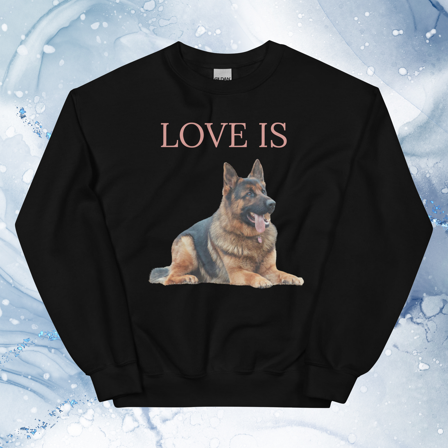 Love Is Sweatshirt for Men Gift For Women and Dog Lover