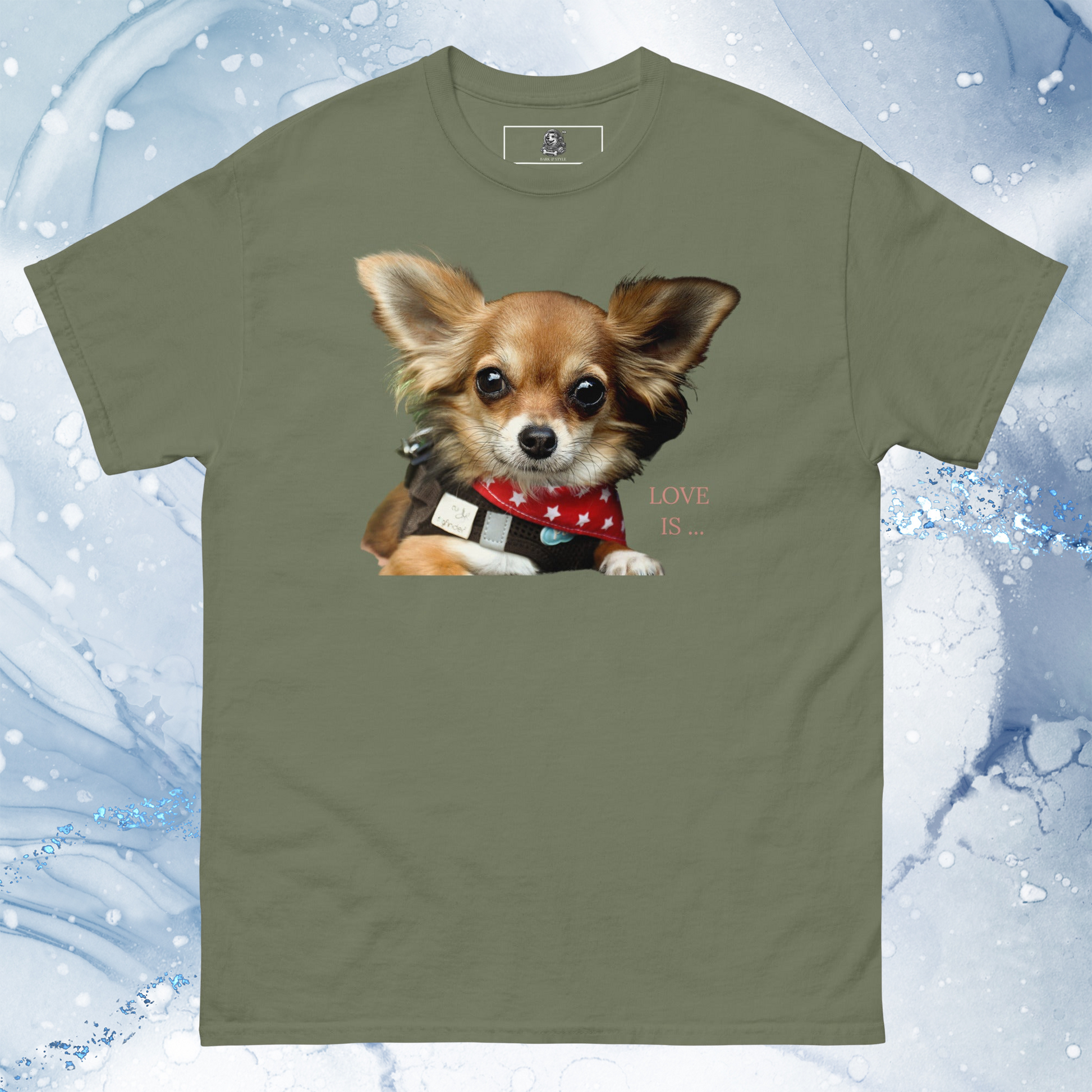 Love Is T-Shirt for Men Gift For Women and Dog Lover