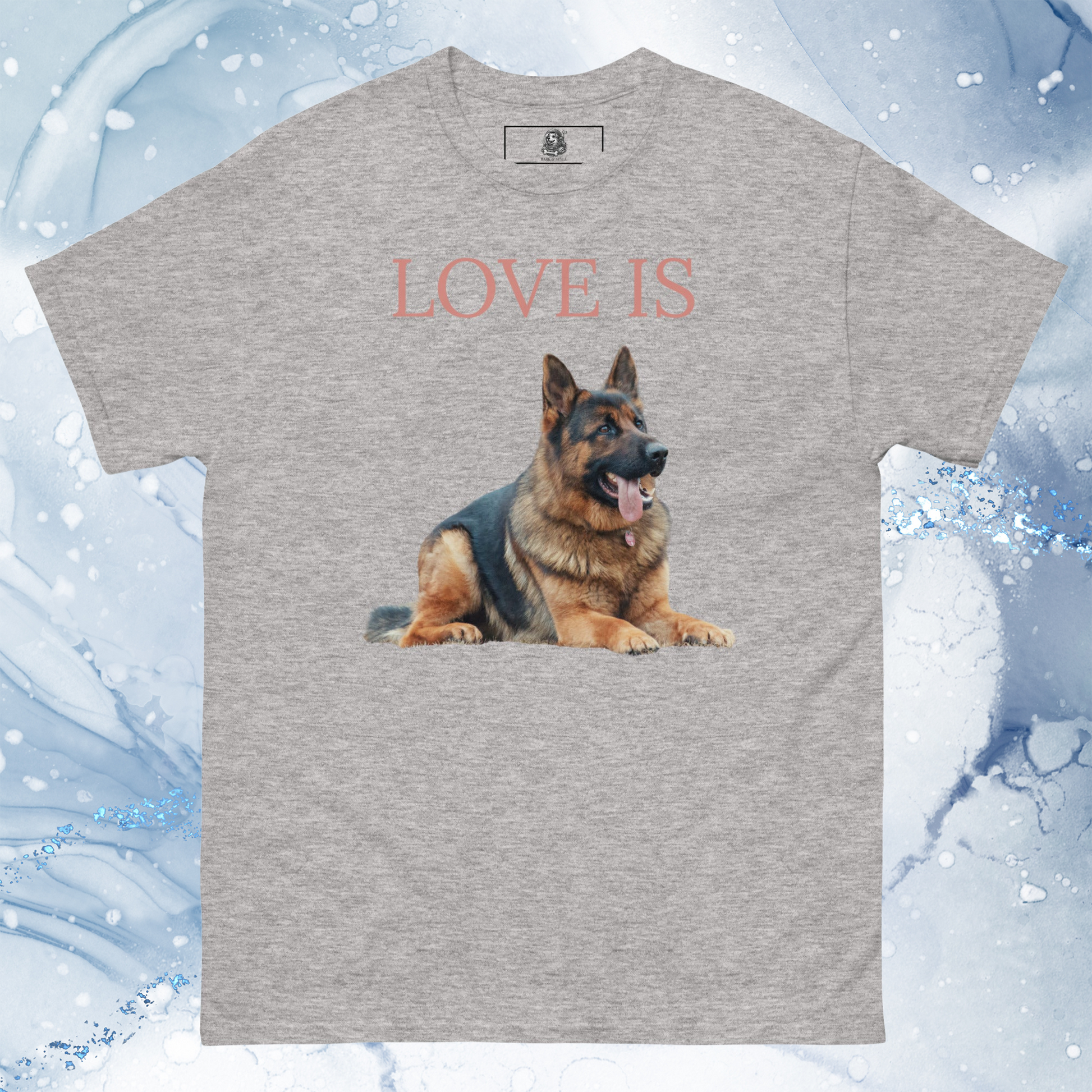 Love Is T-Shirt for Men Gift For Women and Dog Lover