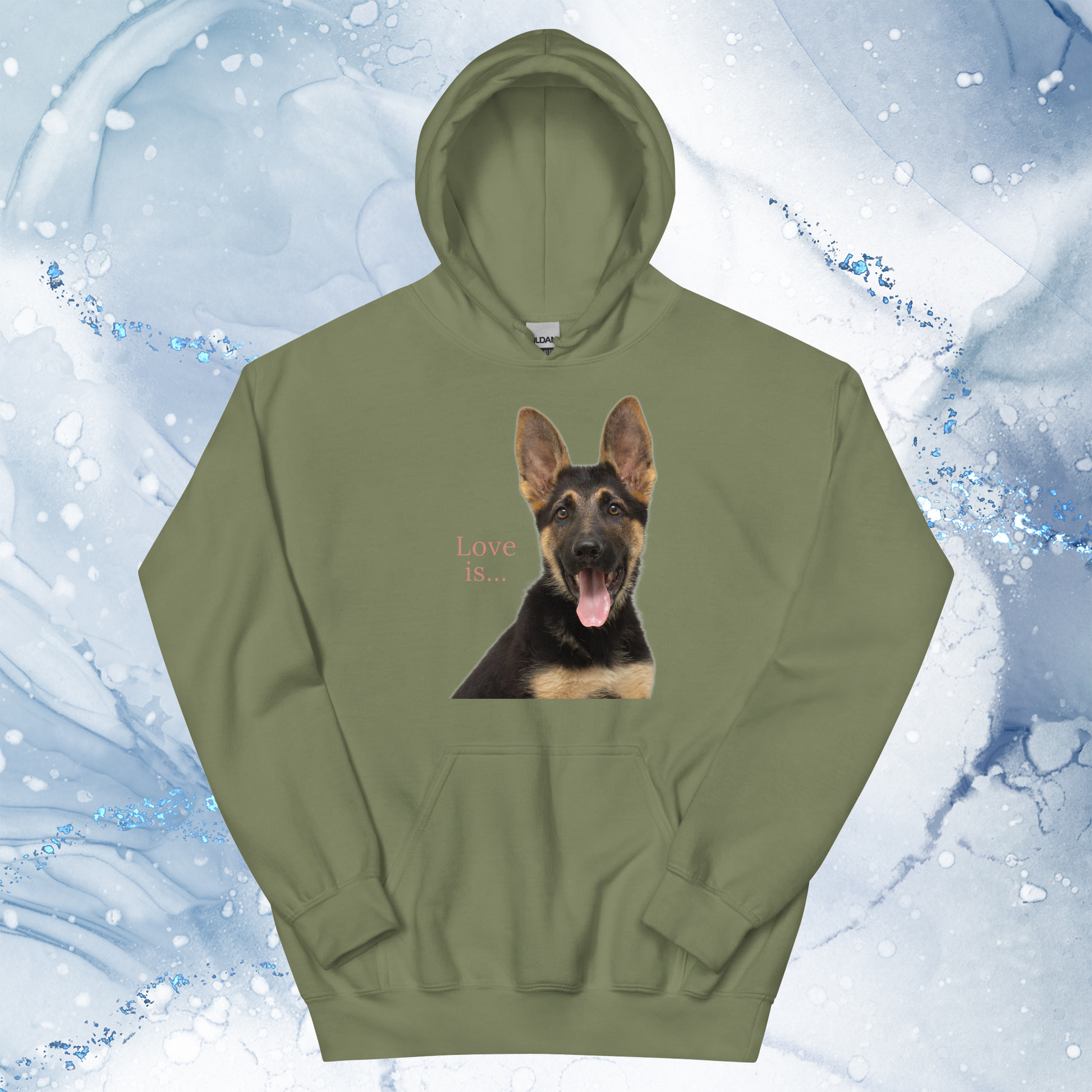 Love Is Hoodie for Men Gift For Women and Dog Lover