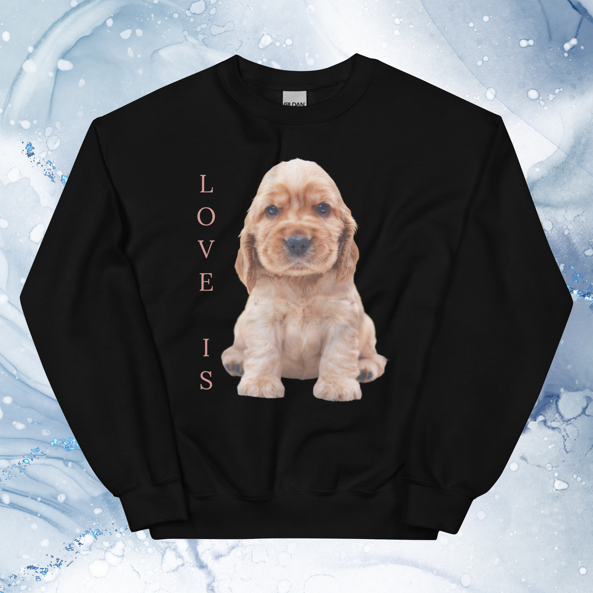 Love Is Sweatshirt for Men Gift For Women and Dog Lover