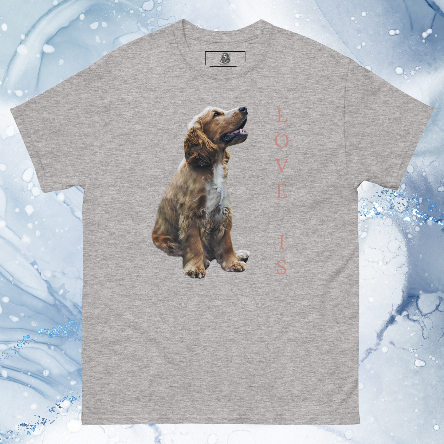 Love Is T-Shirt for Men Gift For Women and Dog Lover