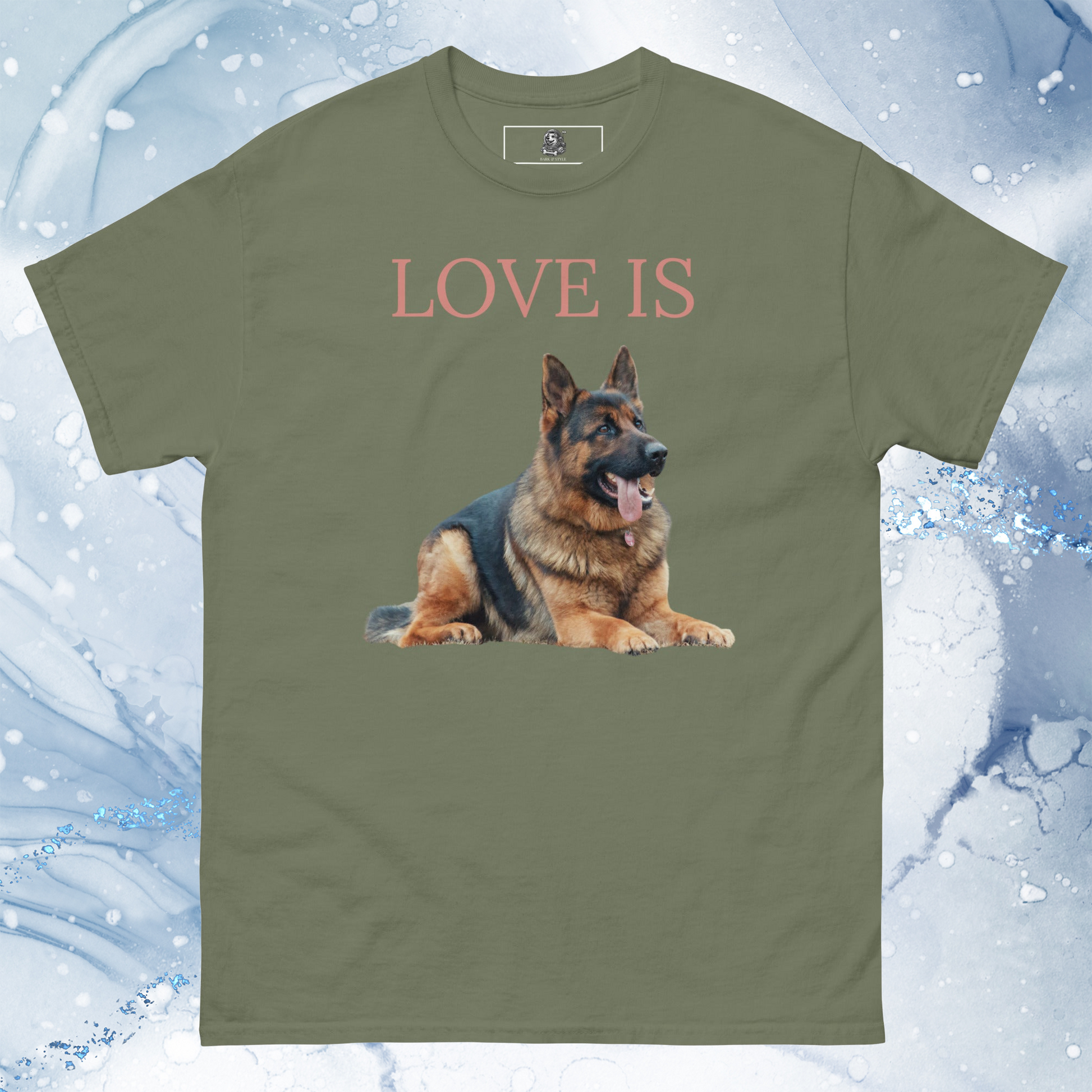 Love Is T-Shirt for Men Gift For Women and Dog Lover