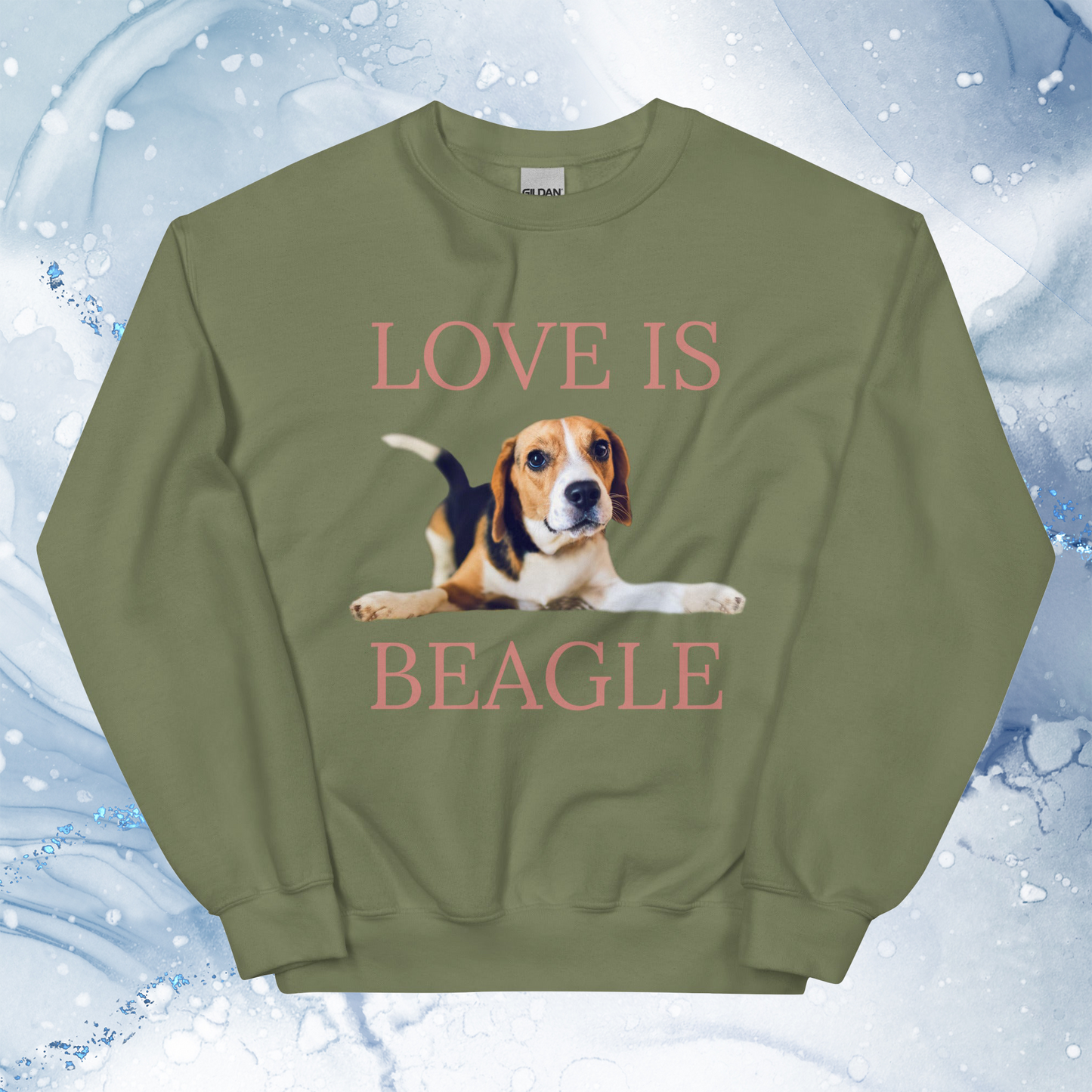 Love Is Sweatshirt for Men Gift For Women and Dog Lover