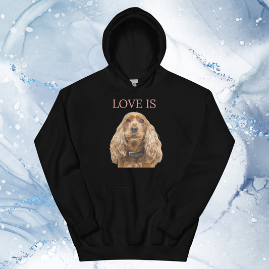 Love Is Hoodie for Men Gift For Women and Dog Lover