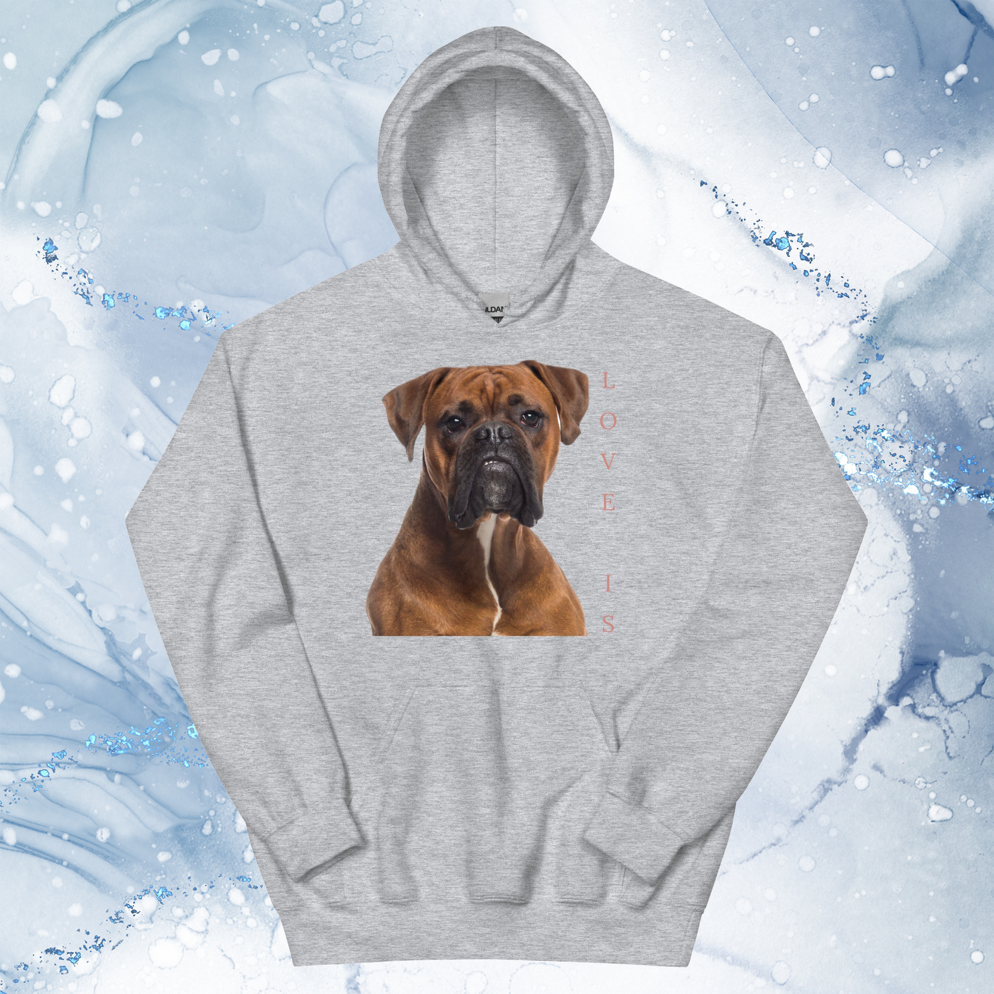 Love Is Hoodie for Men Gift For Women and Dog Lover