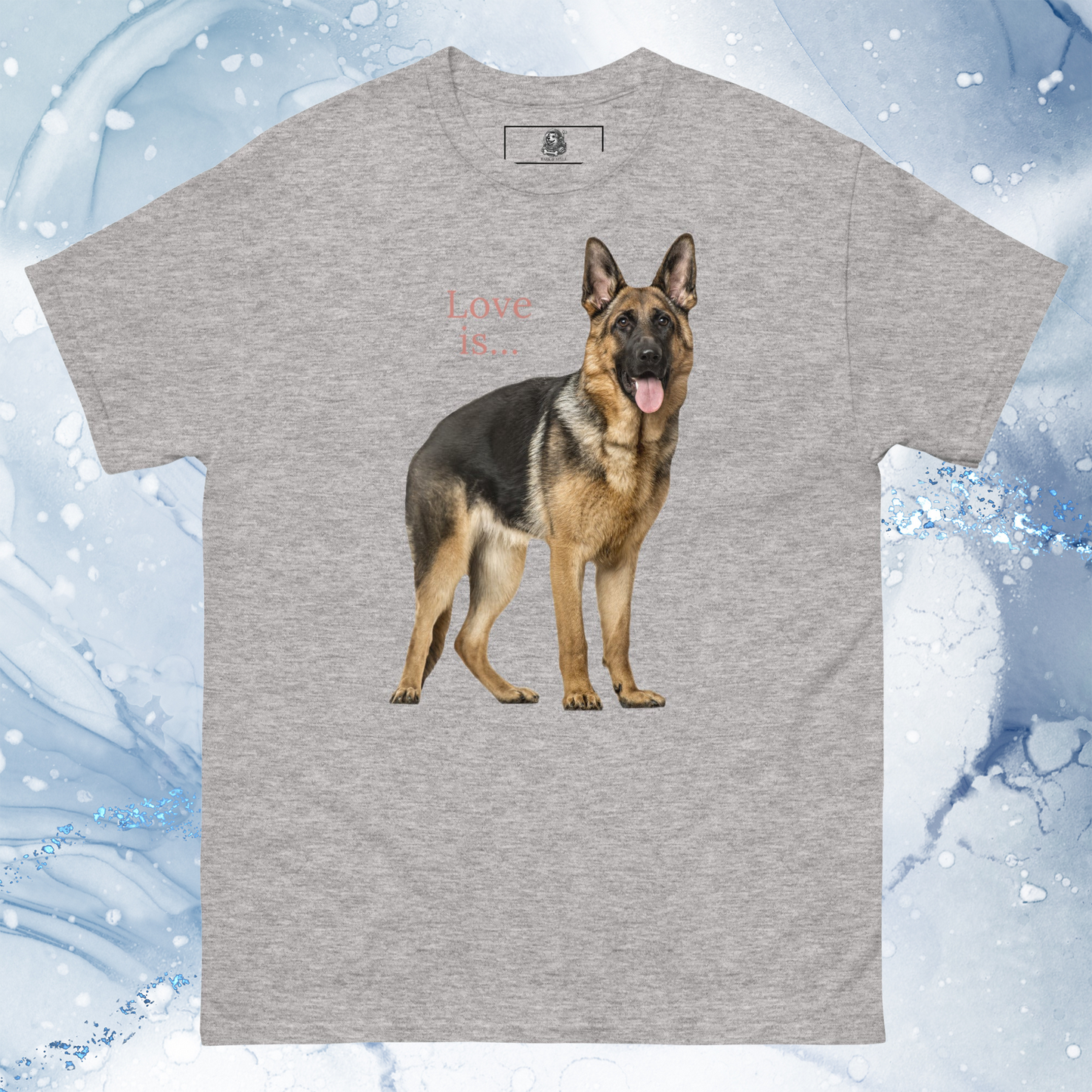 Love Is T-Shirt for Men Gift For Women and Dog Lover