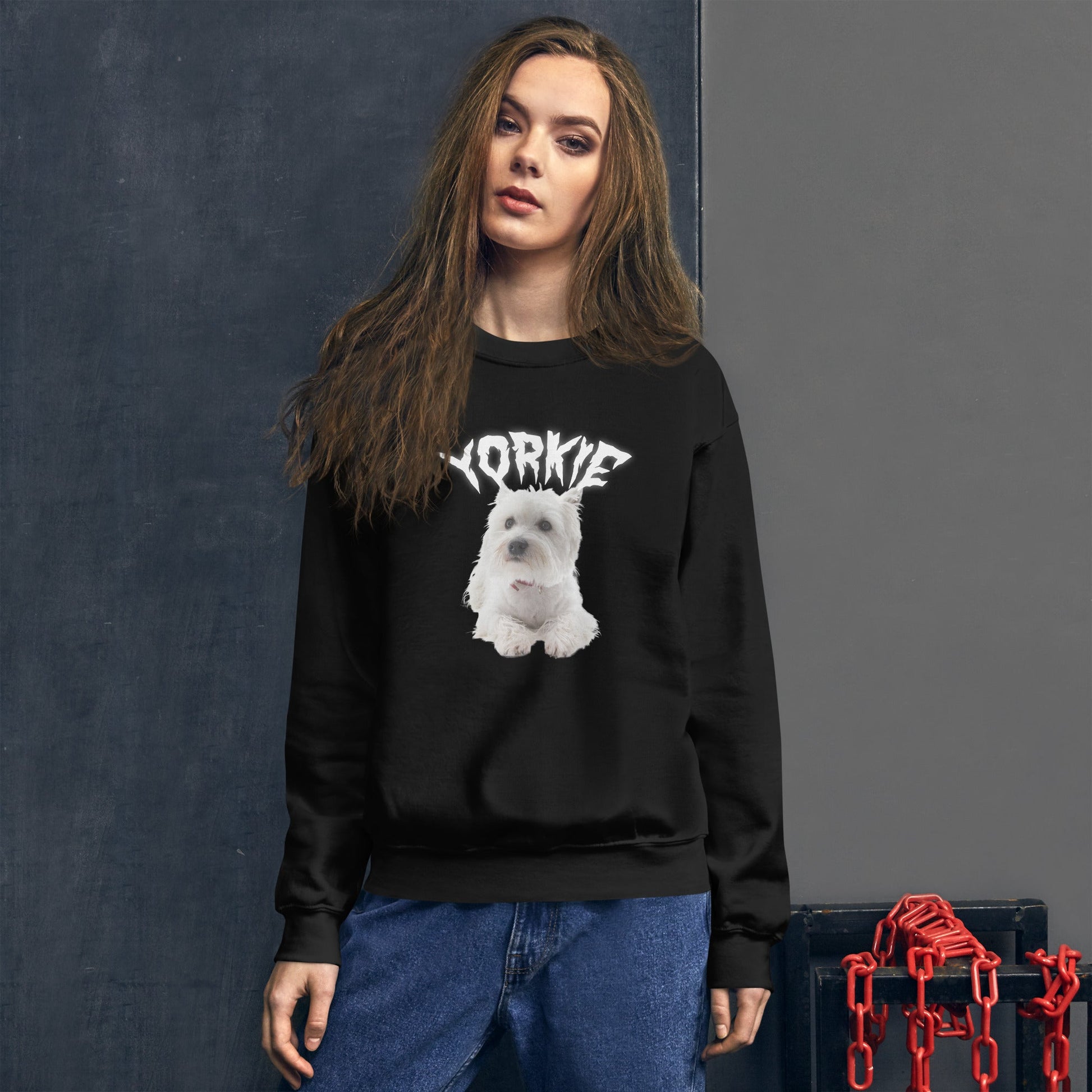 White Hell Sweatshirt for Men Gift For Women and Dog Lover