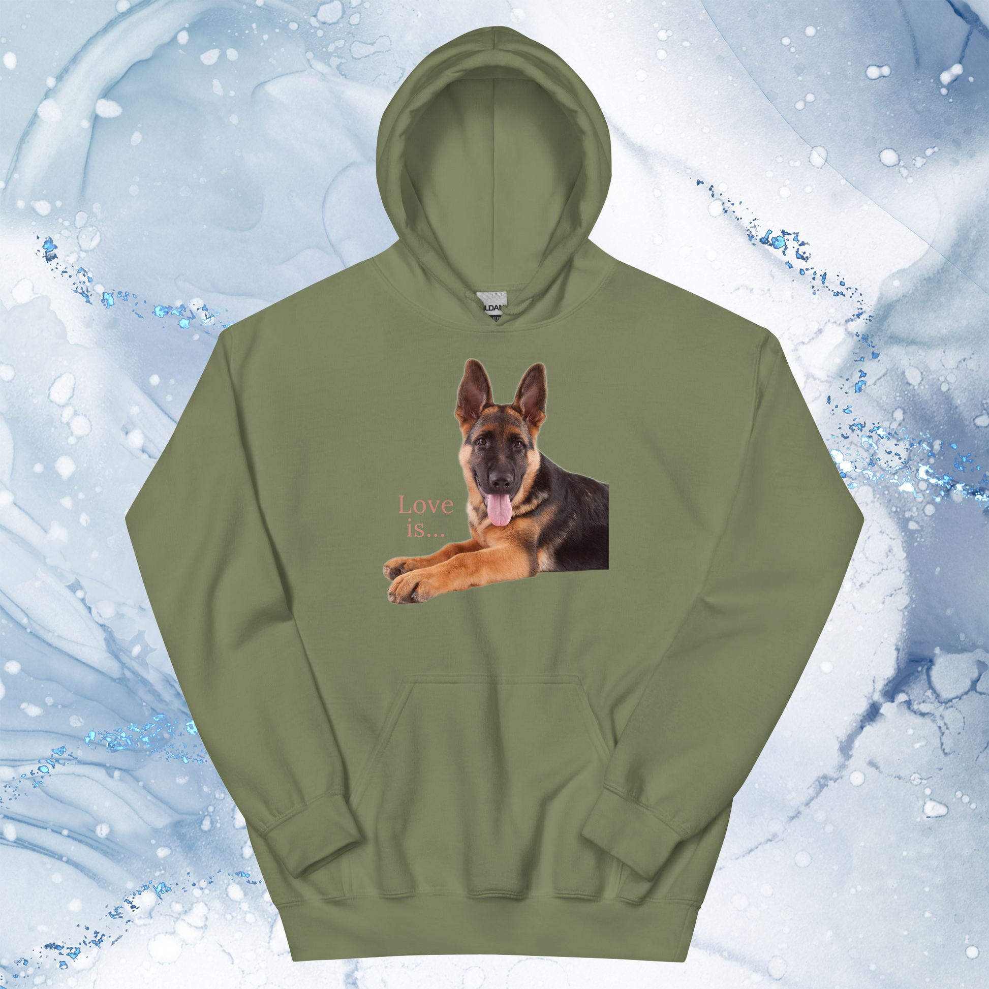 Love Is Hoodie for Men Gift For Women and Dog Lover