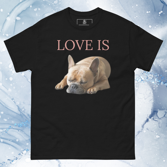 Love Is T-Shirt for Men Gift For Women and Dog Lover