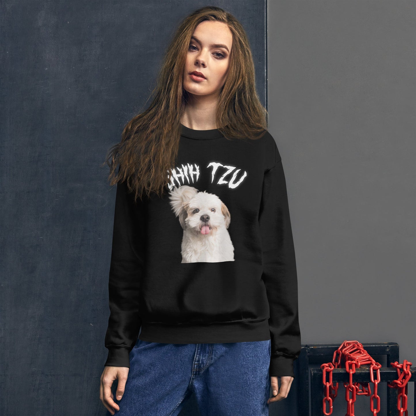 White Hell Sweatshirt for Men Gift For Women and Dog Lover