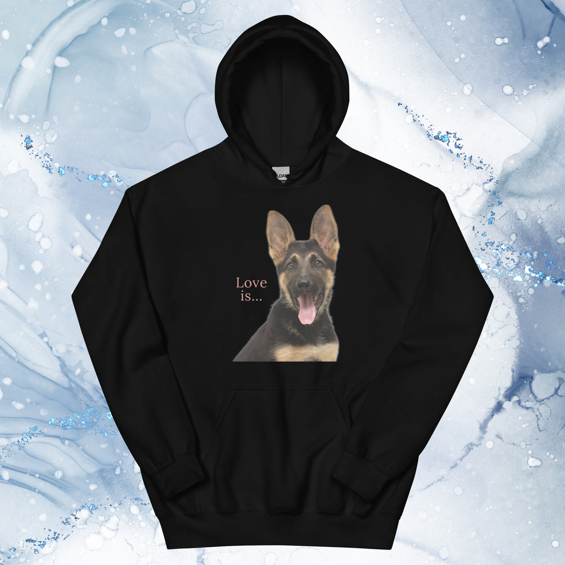 Love Is Hoodie for Men Gift For Women and Dog Lover