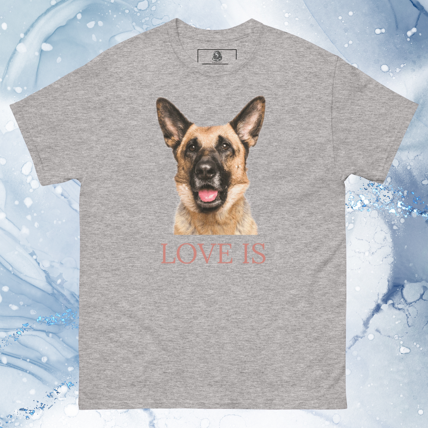 Love Is T-Shirt for Men Gift For Women and Dog Lover