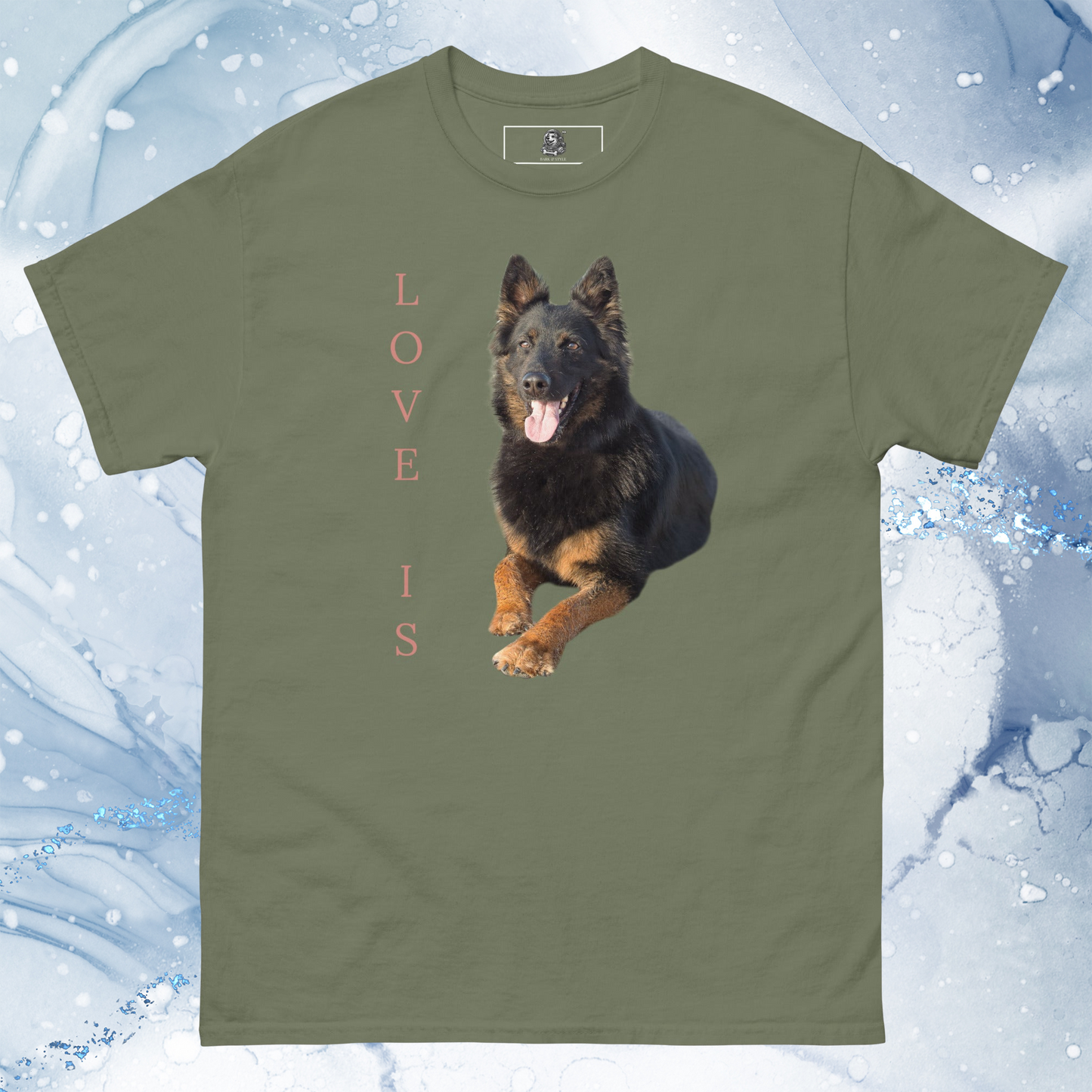 Love Is T-Shirt for Men Gift For Women and Dog Lover