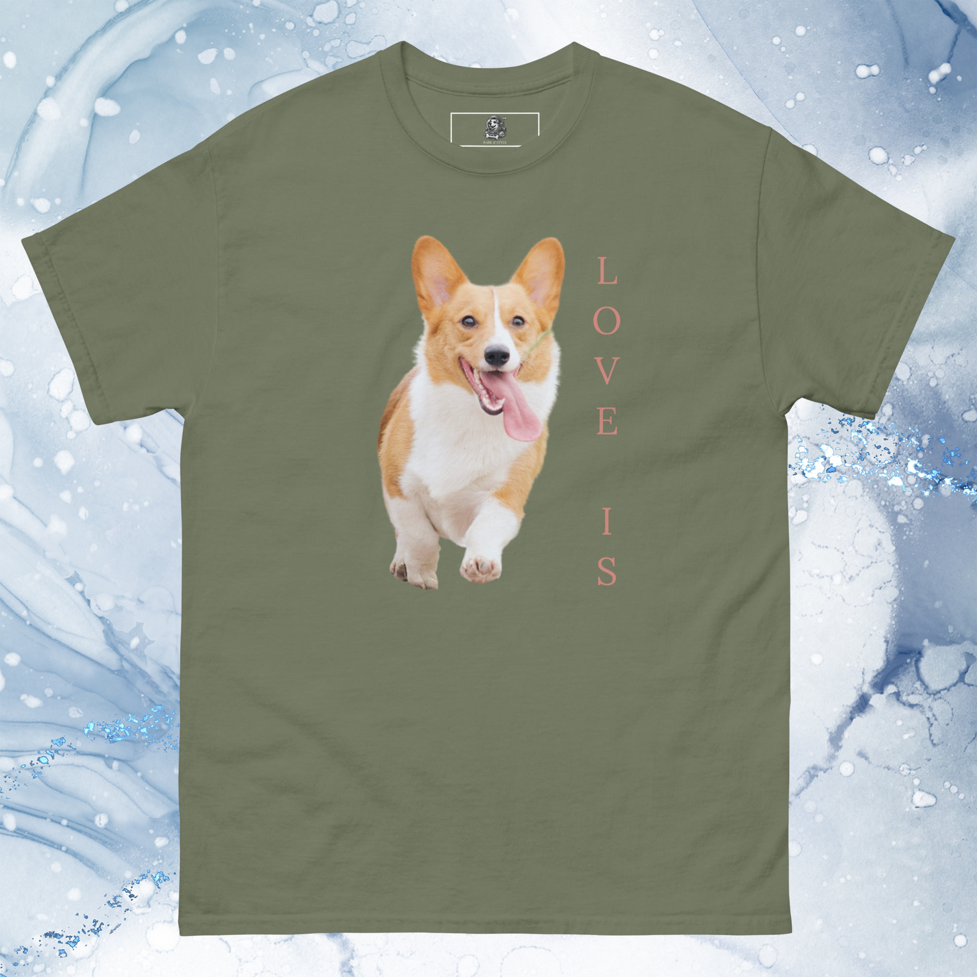 Love Is T-Shirt for Men Gift For Women and Dog Lover