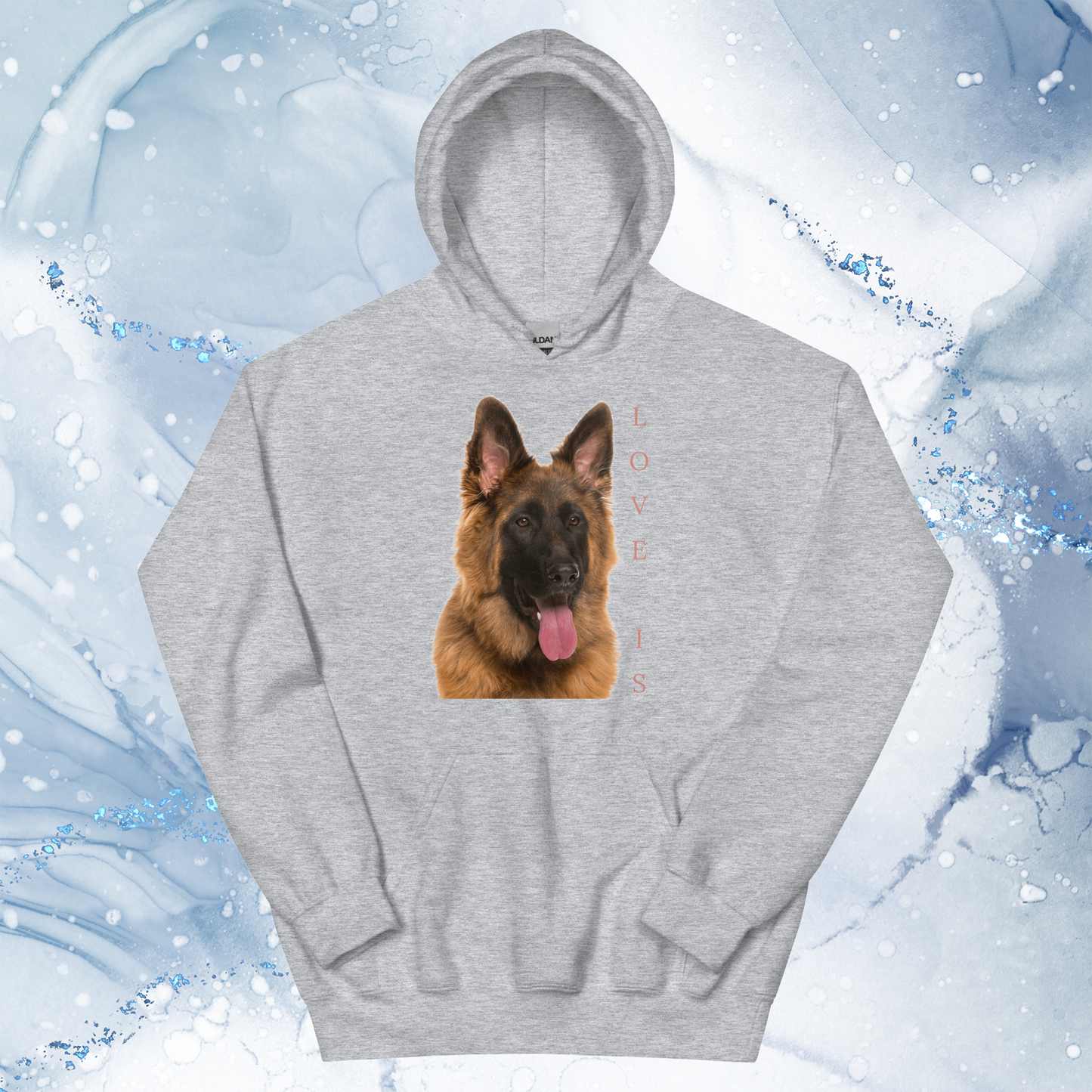 Love Is Hoodie for Men Gift For Women and Dog Lover