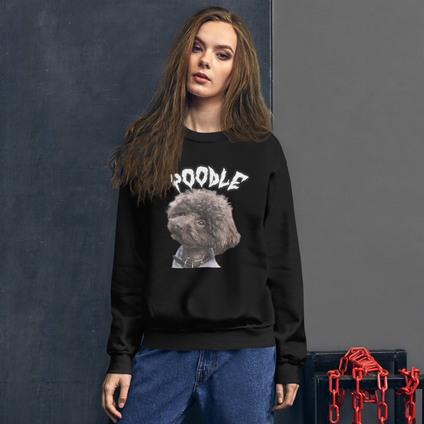 White Hell Sweatshirt for Men Gift For Women and Dog Lover