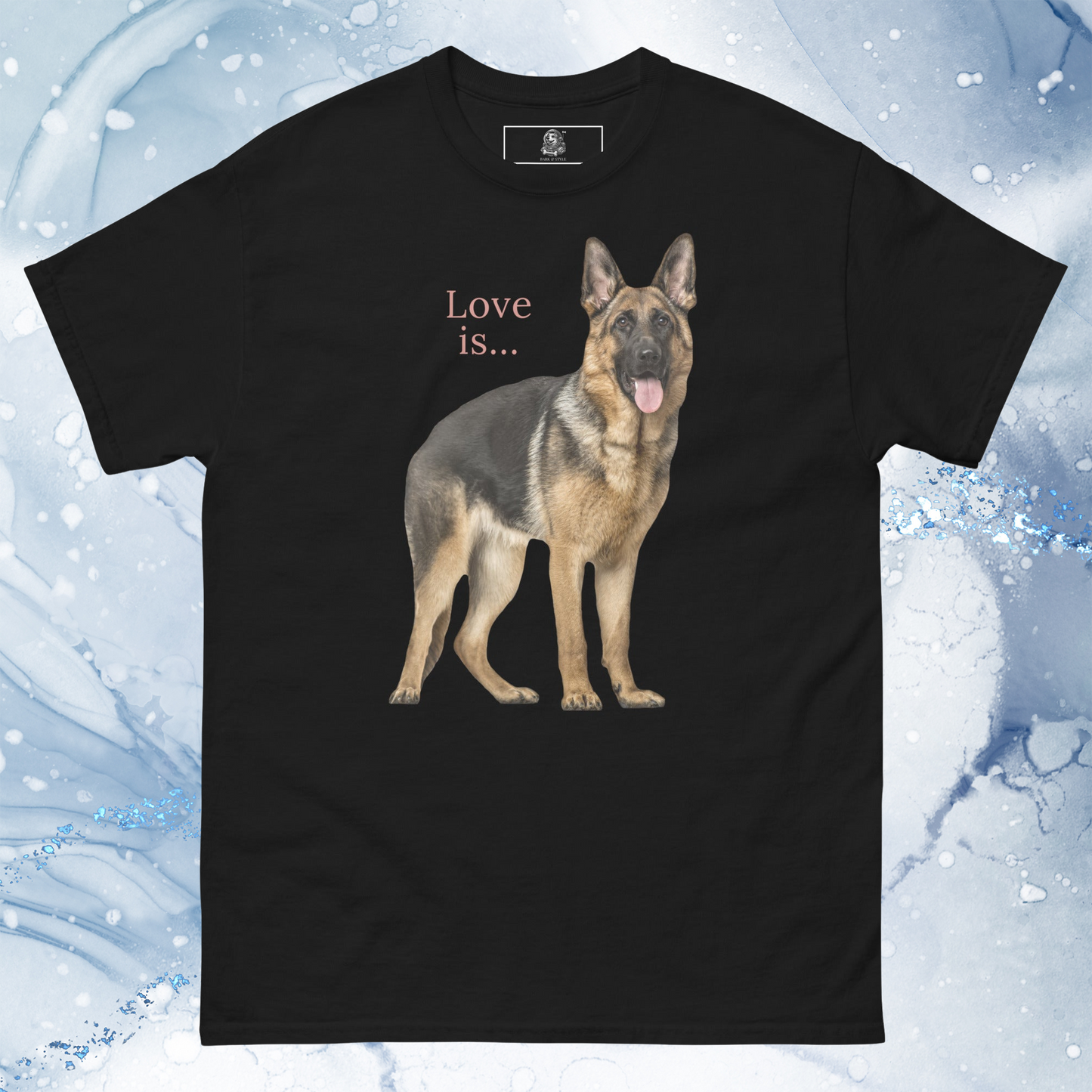 Love Is T-Shirt for Men Gift For Women and Dog Lover