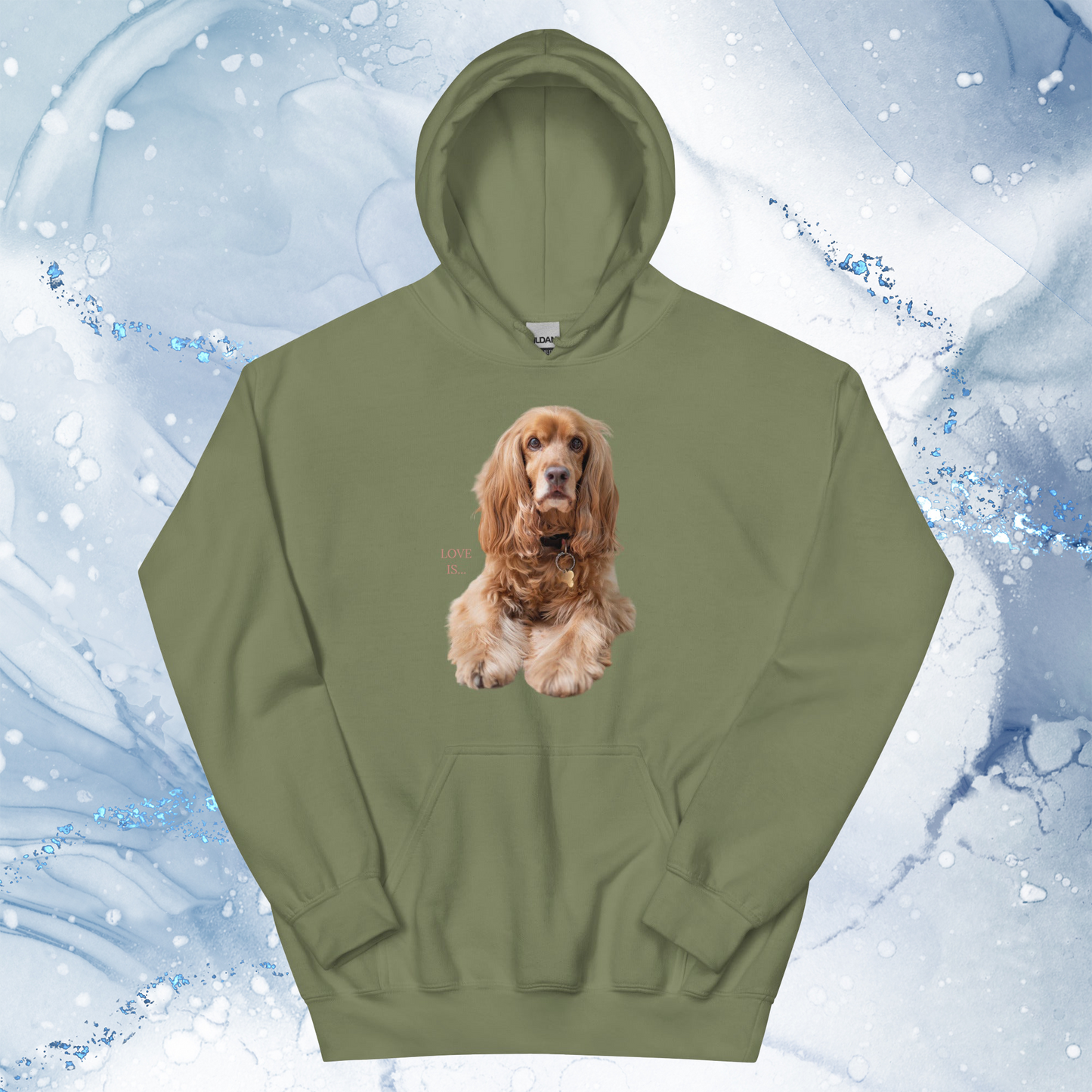 Love Is Hoodie for Men Gift For Women and Dog Lover