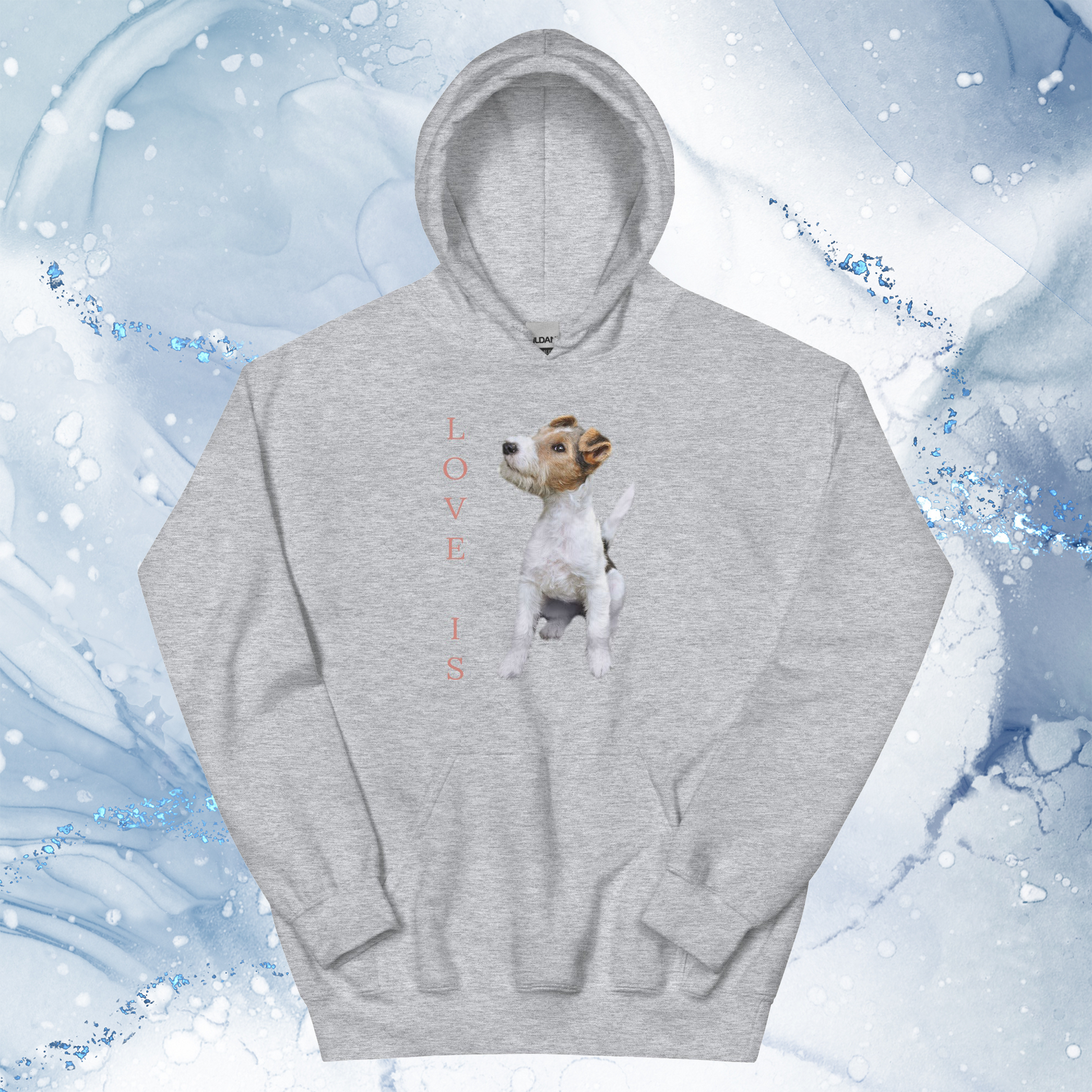 Love Is Hoodie for Men Gift For Women and Dog Lover