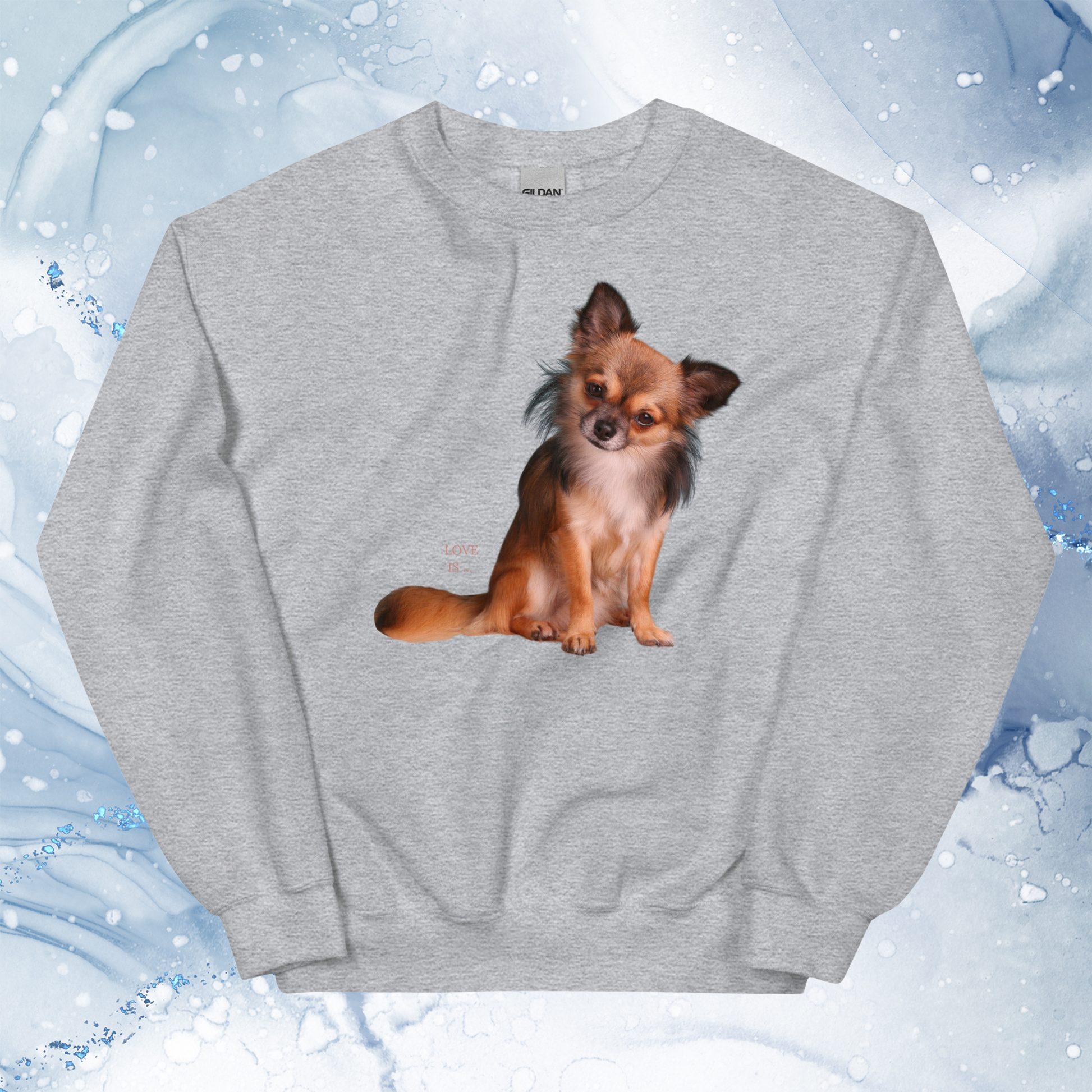 Love Is Sweatshirt for Men Gift For Women and Dog Lover