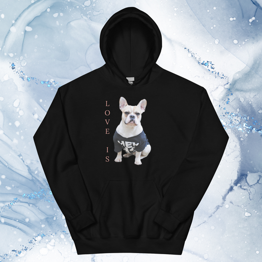 Love Is Hoodie for Men Gift For Women and Dog Lover