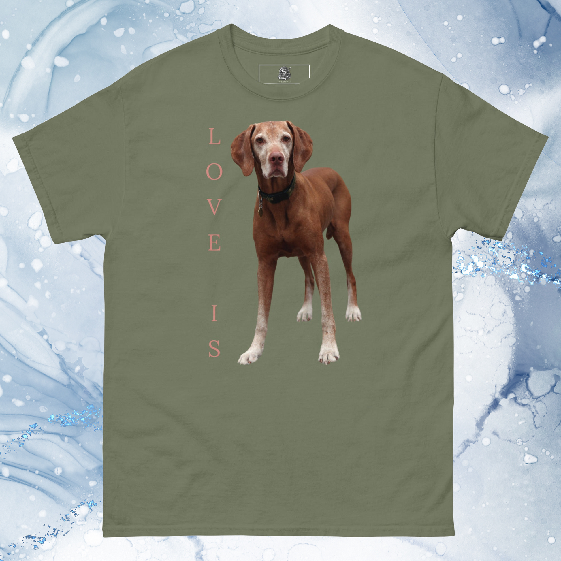 Love Is T-Shirt for Men Gift For Women and Dog Lover