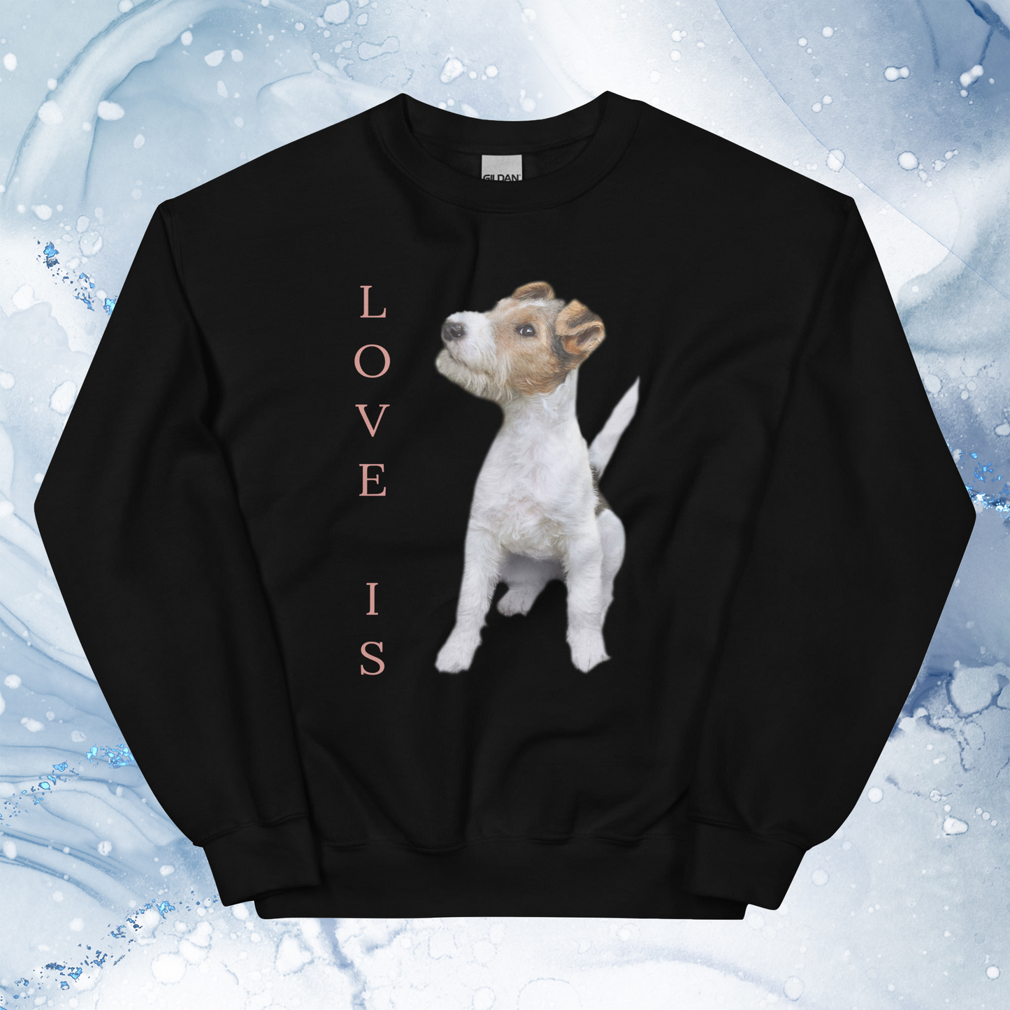 Love Is Sweatshirt for Men Gift For Women and Dog Lover