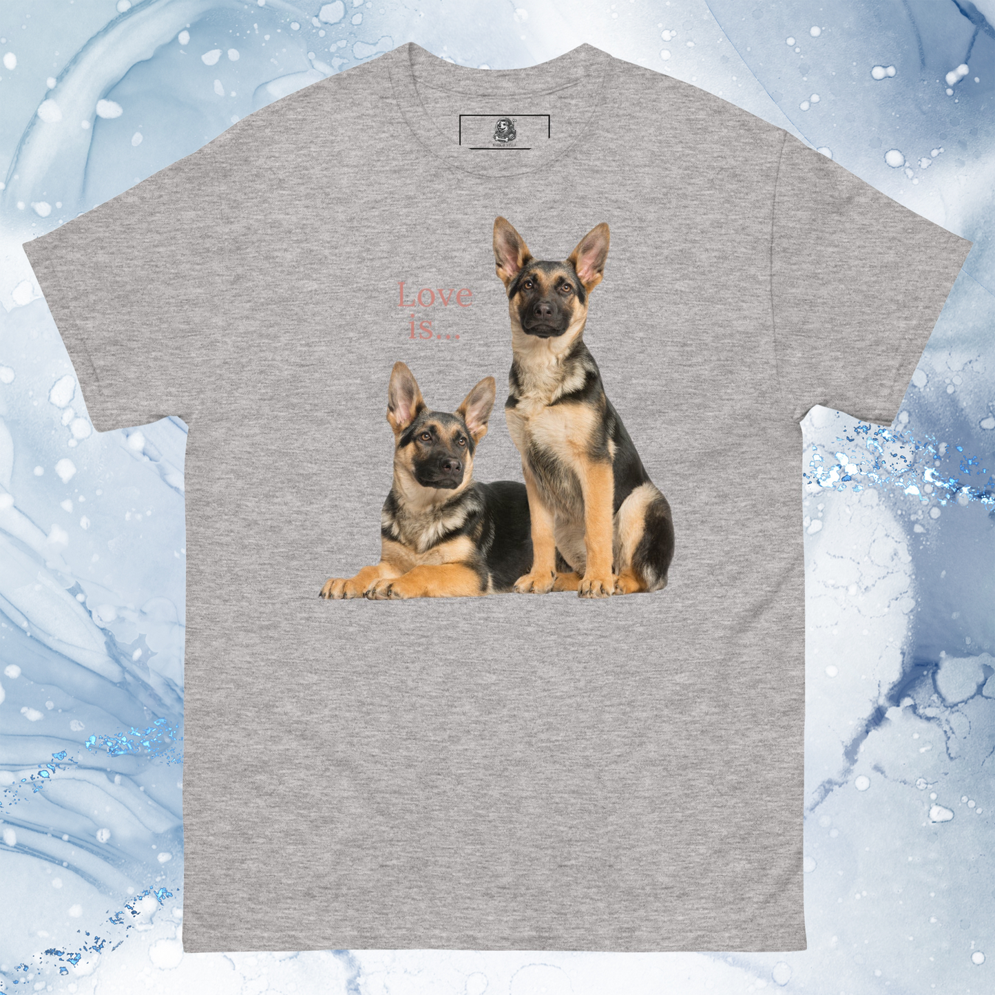 Love Is T-Shirt for Men Gift For Women and Dog Lover