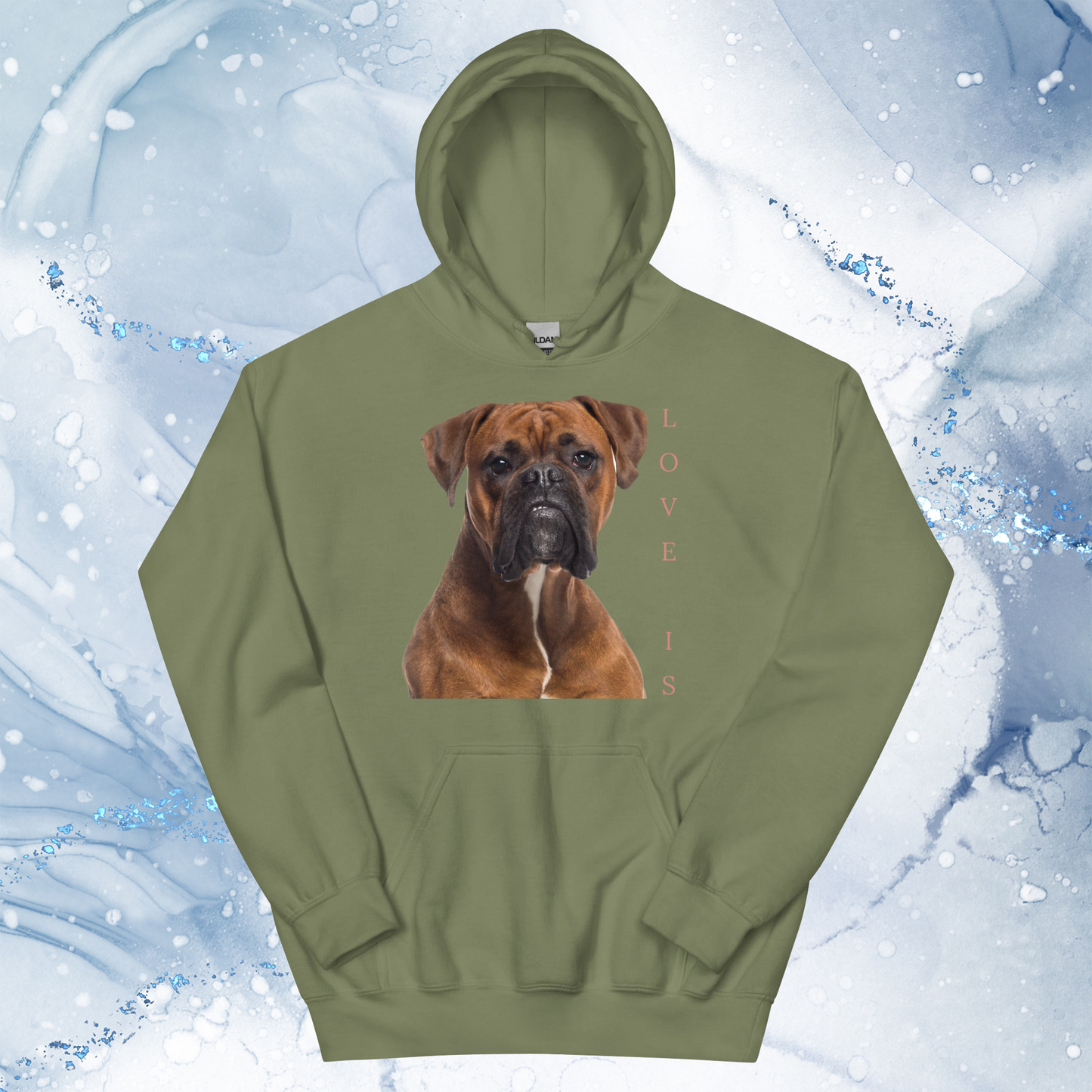 Love Is Hoodie for Men Gift For Women and Dog Lover