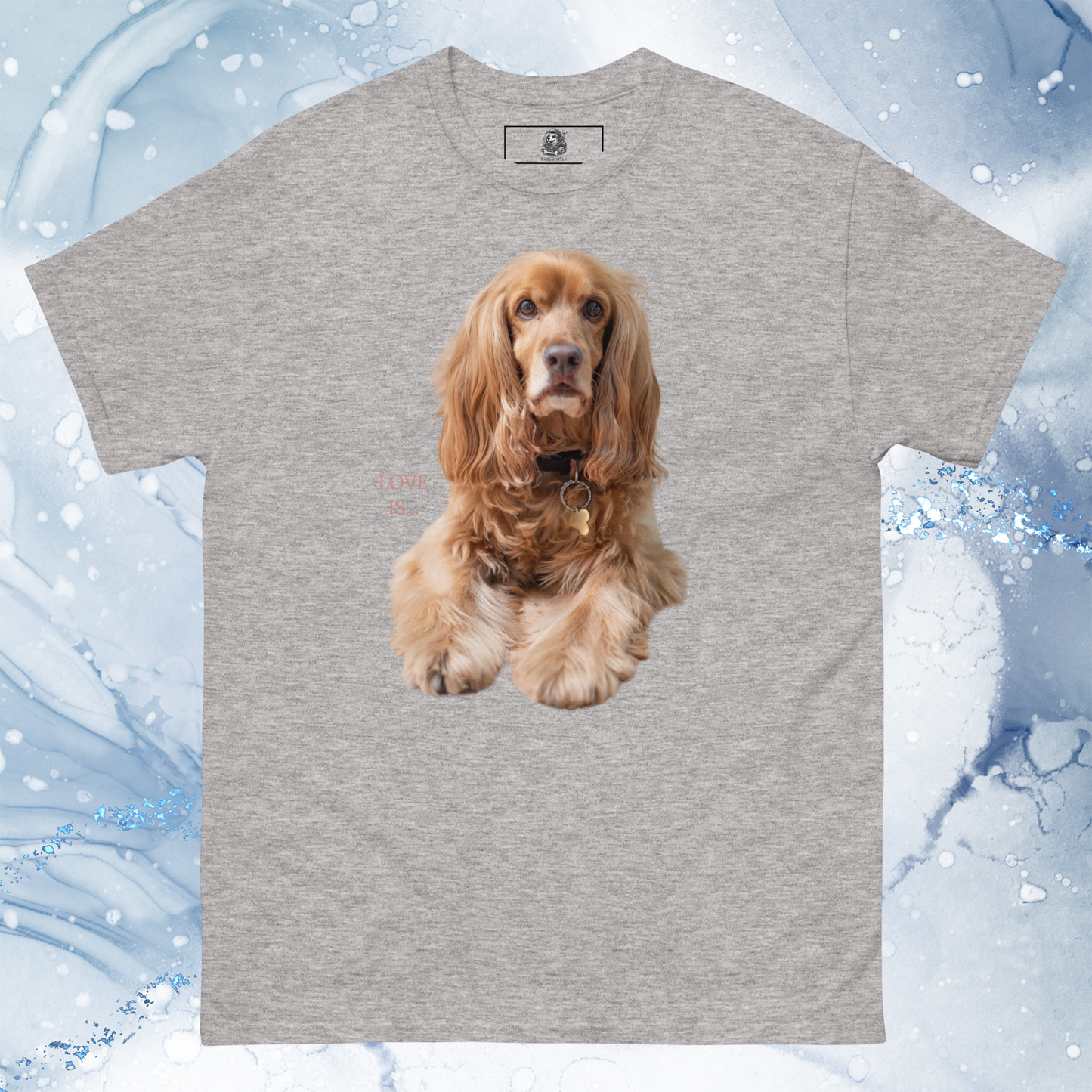 Love Is T-Shirt for Men Gift For Women and Dog Lover