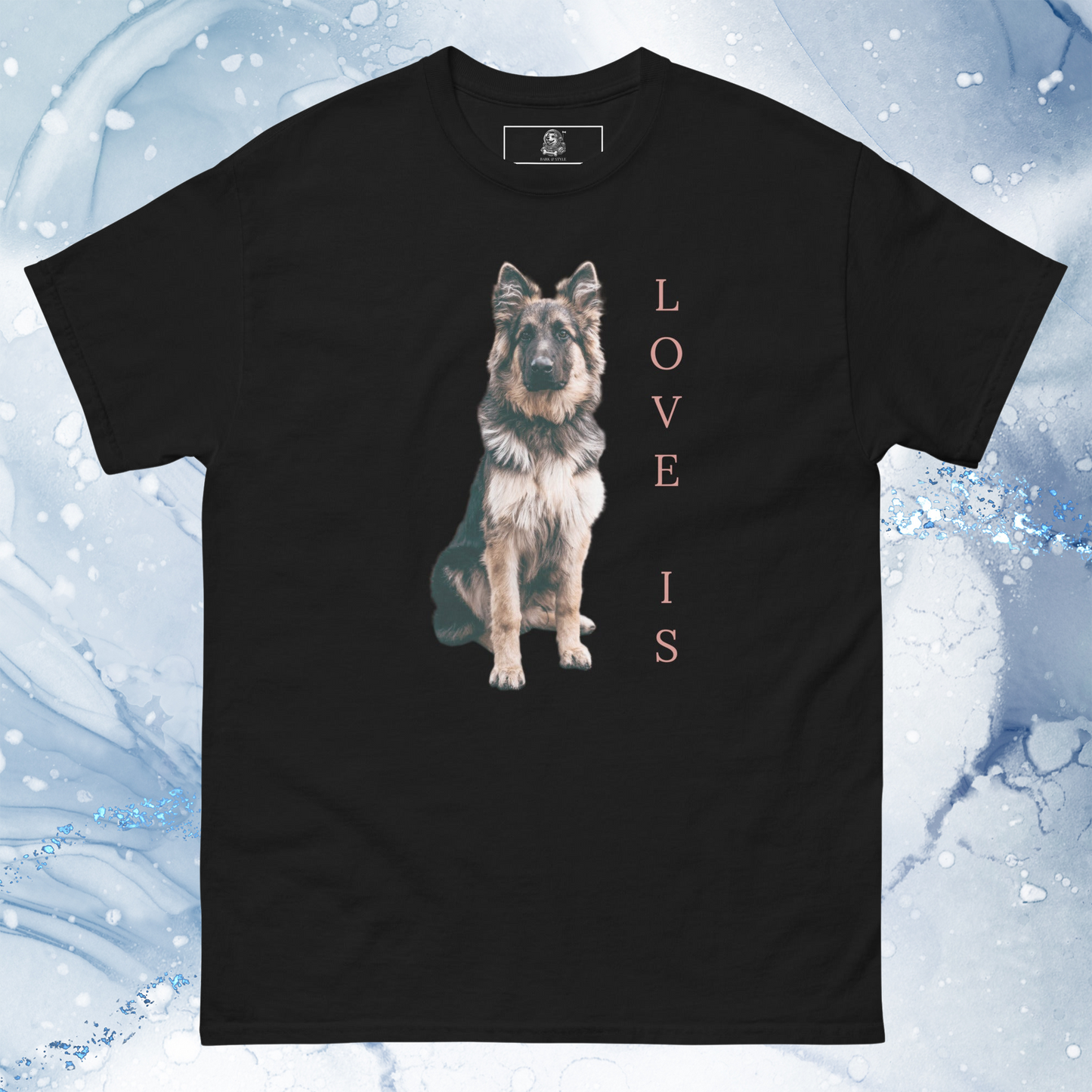 Love Is T-Shirt for Men Gift For Women and Dog Lover