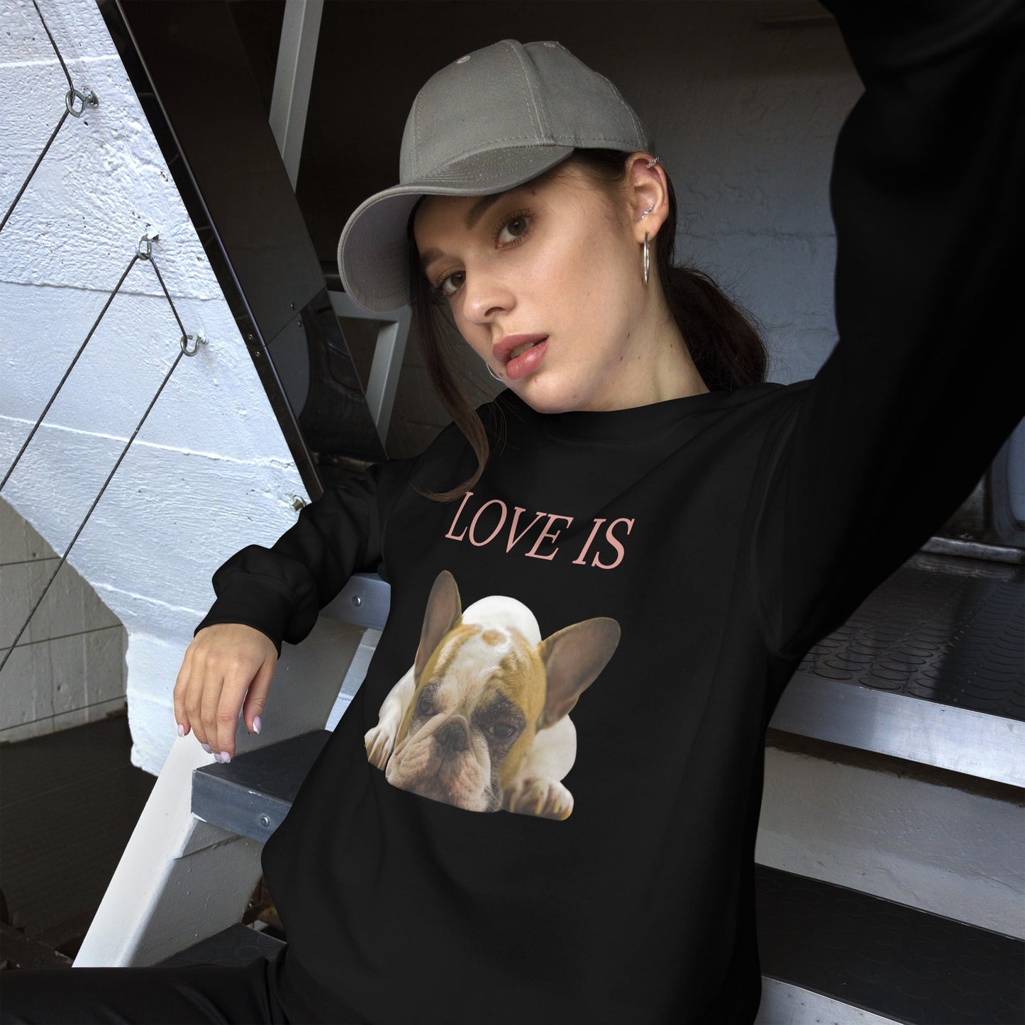 Love Is Sweatshirt for Men Gift For Women and Dog Lover