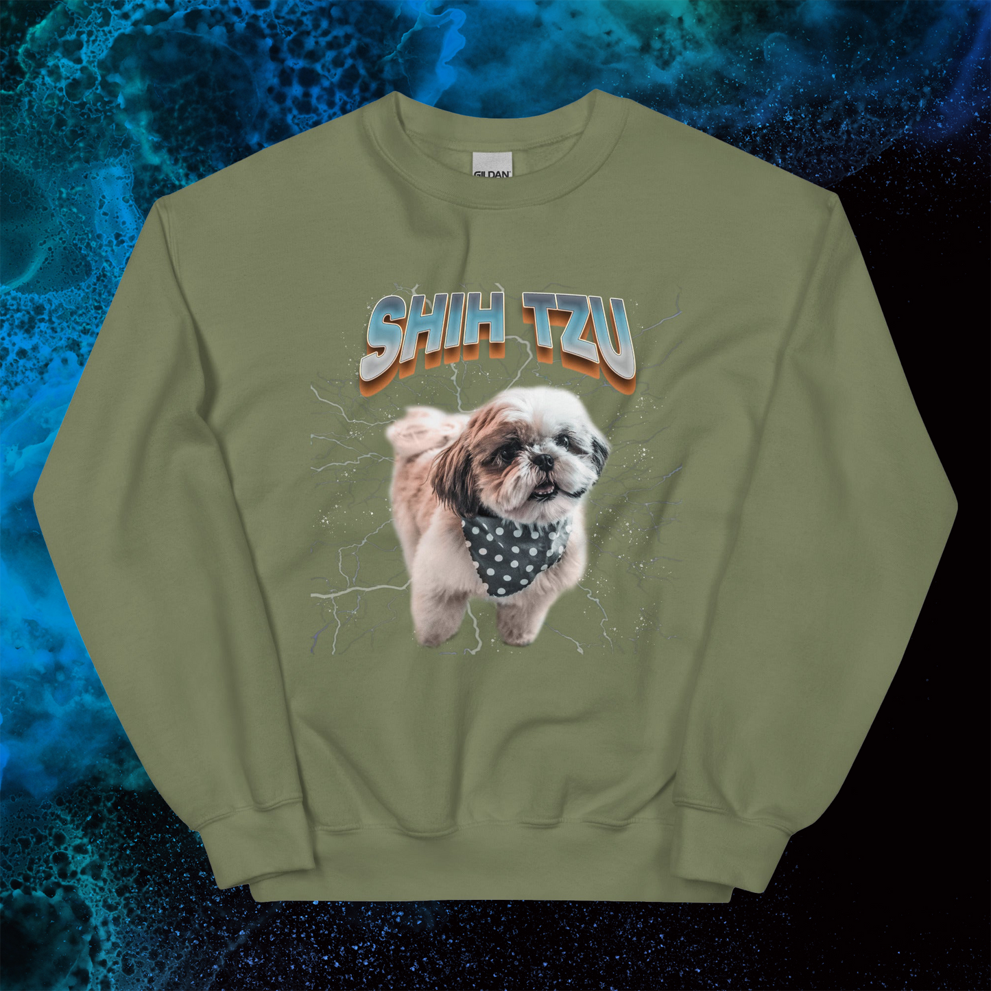 Lightning Sweatshirt for Men Gift For Women and Dog Lover