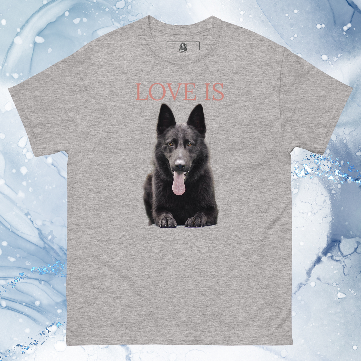 Love Is T-Shirt for Men Gift For Women and Dog Lover