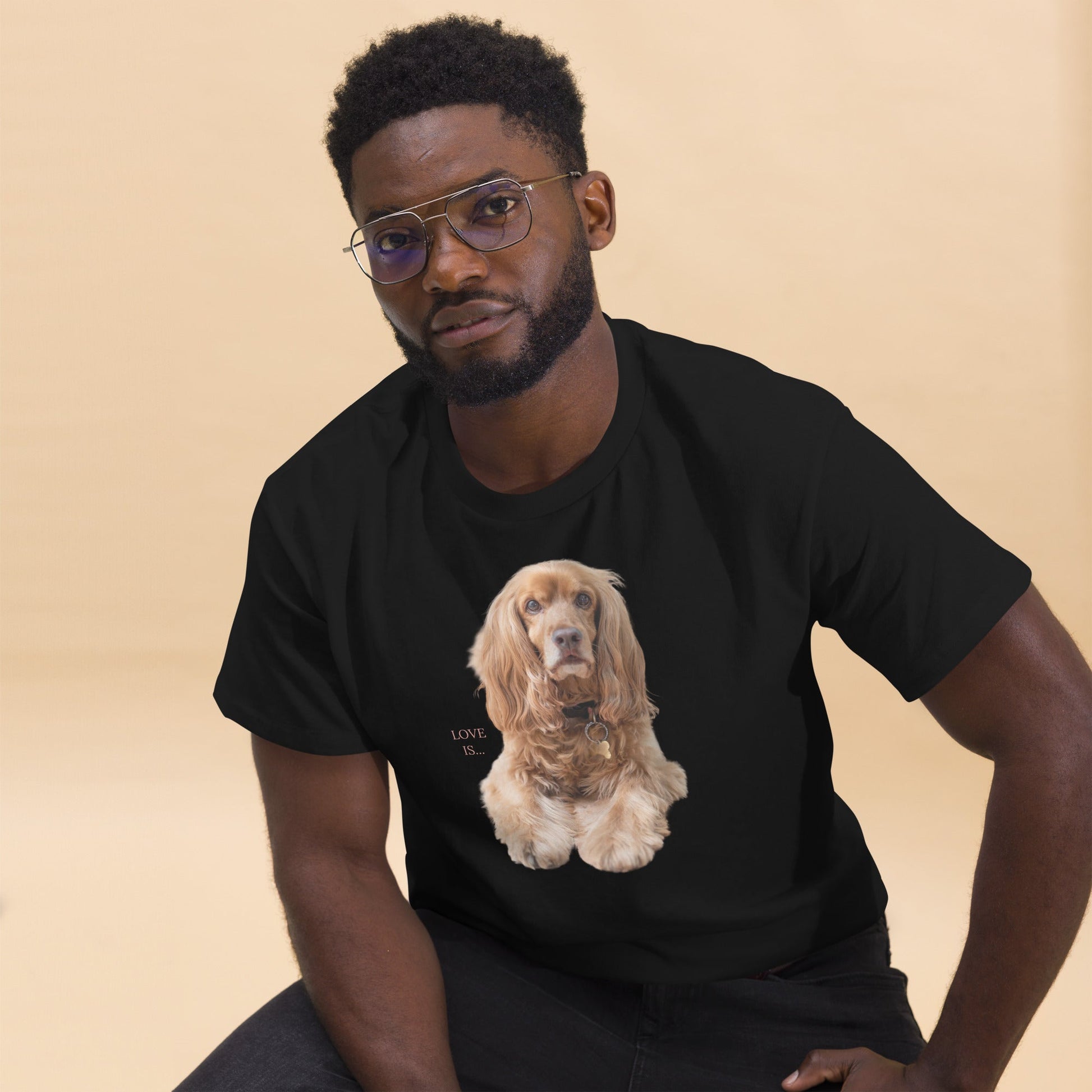 Love Is T-Shirt for Men Gift For Women and Dog Lover