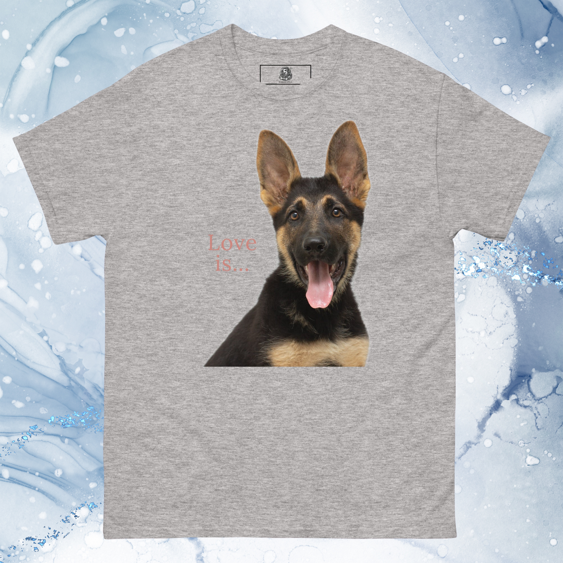 Love Is T-Shirt for Men Gift For Women and Dog Lover