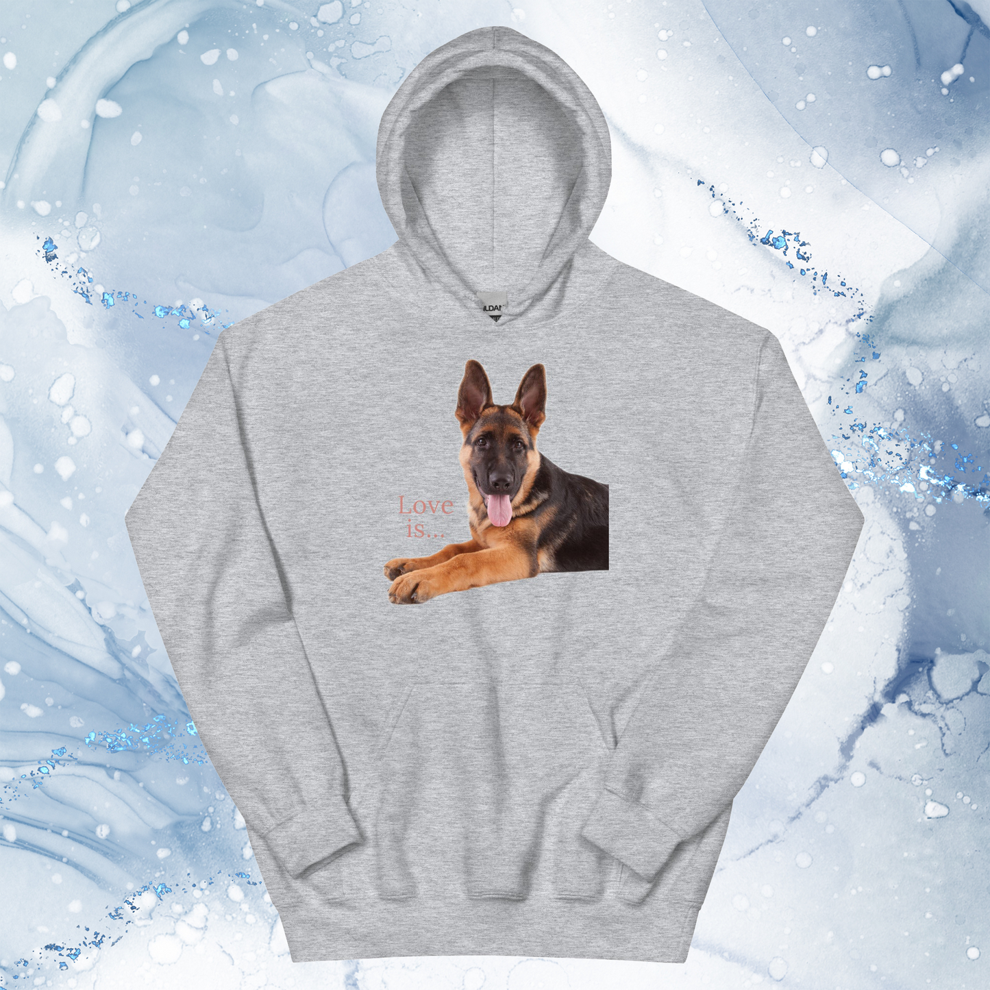 Love Is Hoodie for Men Gift For Women and Dog Lover