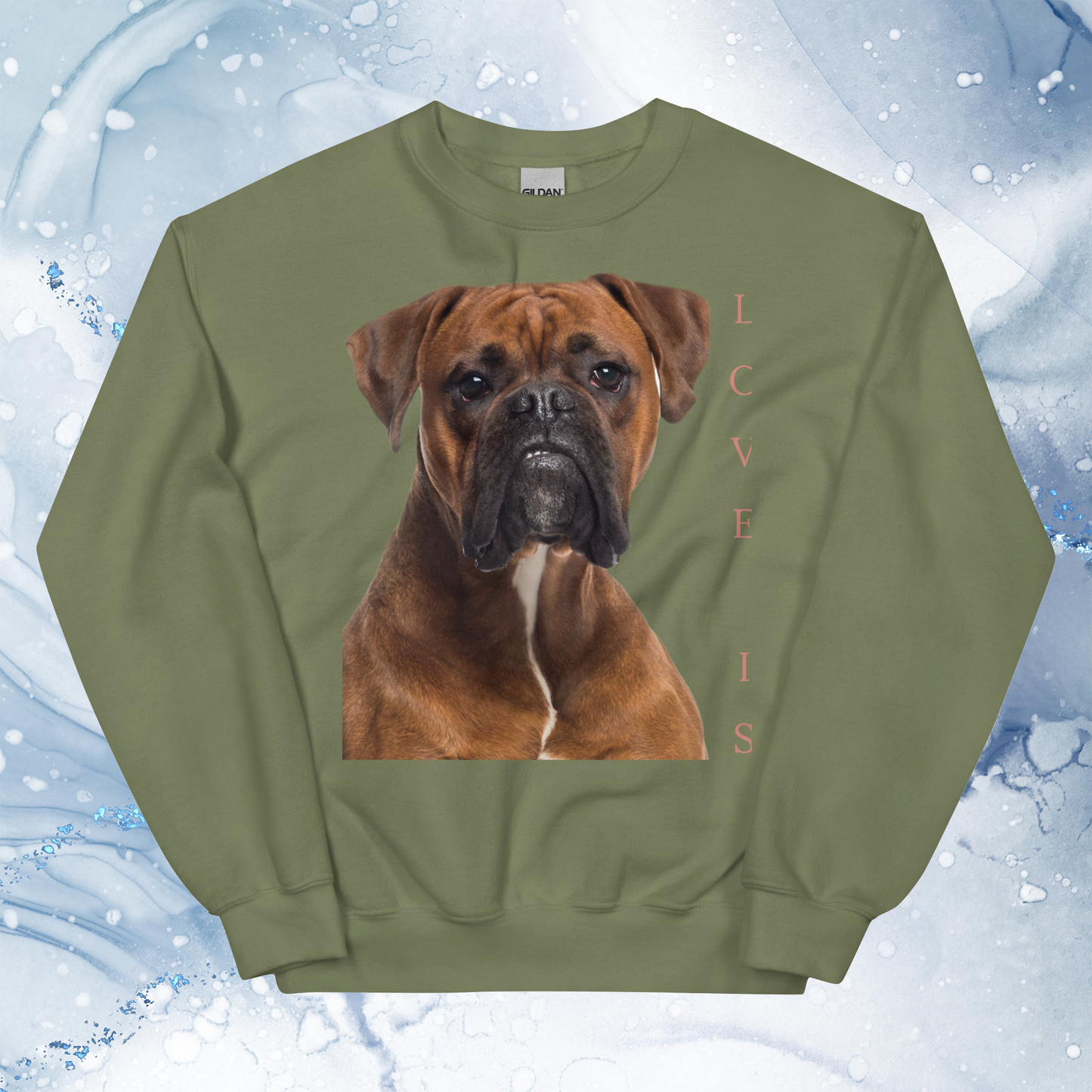 Love Is Sweatshirt for Men Gift For Women and Dog Lover