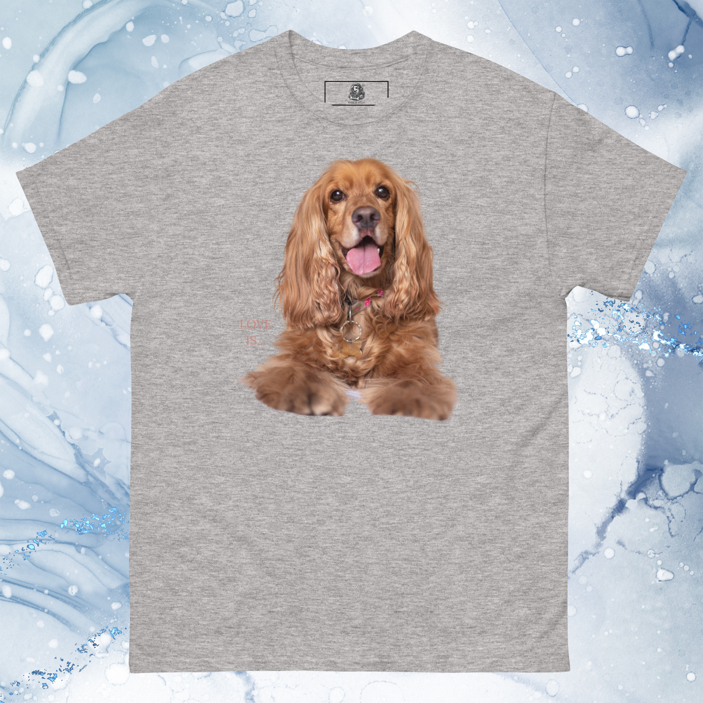 Love Is T-Shirt for Men Gift For Women and Dog Lover