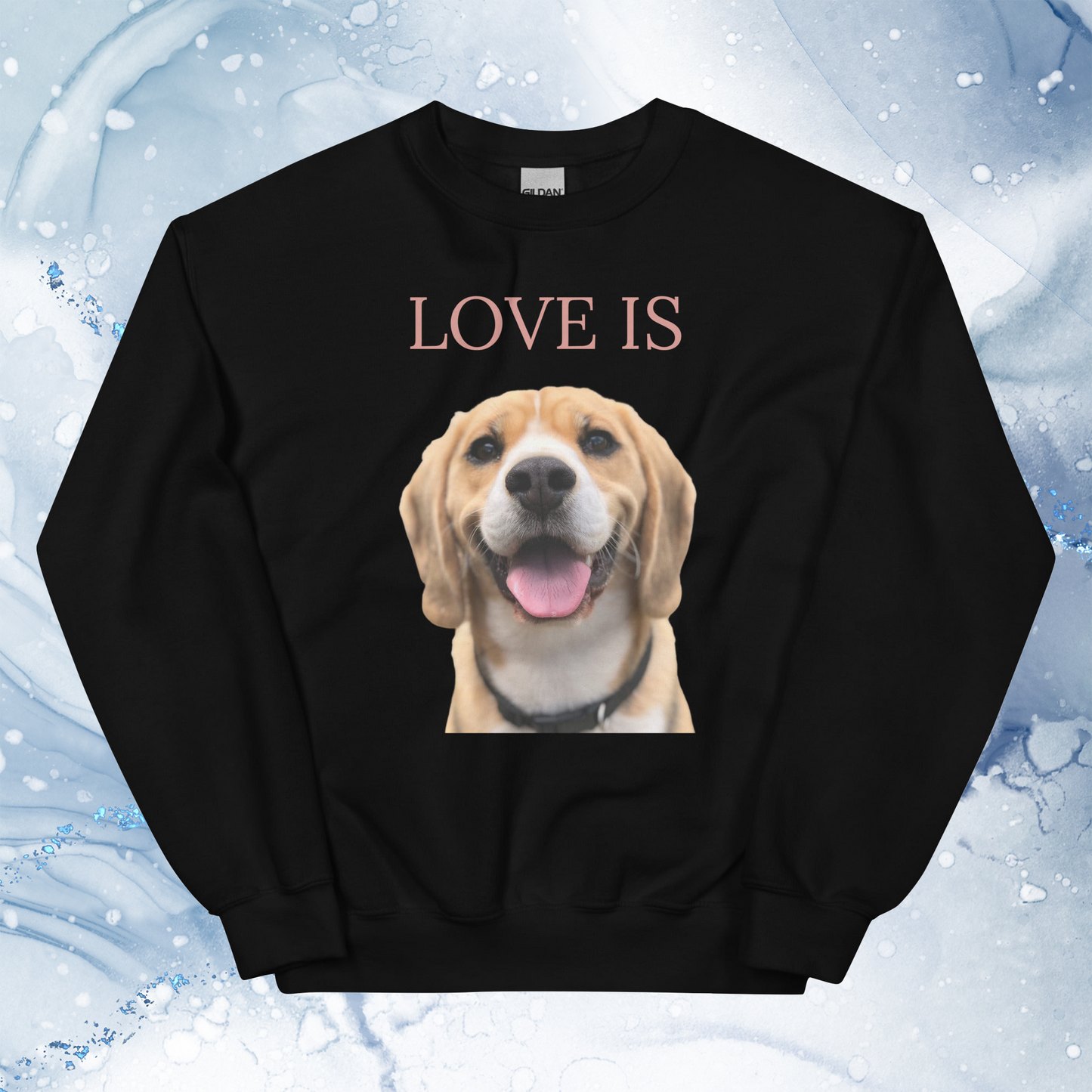 Love Is Sweatshirt for Men Gift For Women and Dog Lover