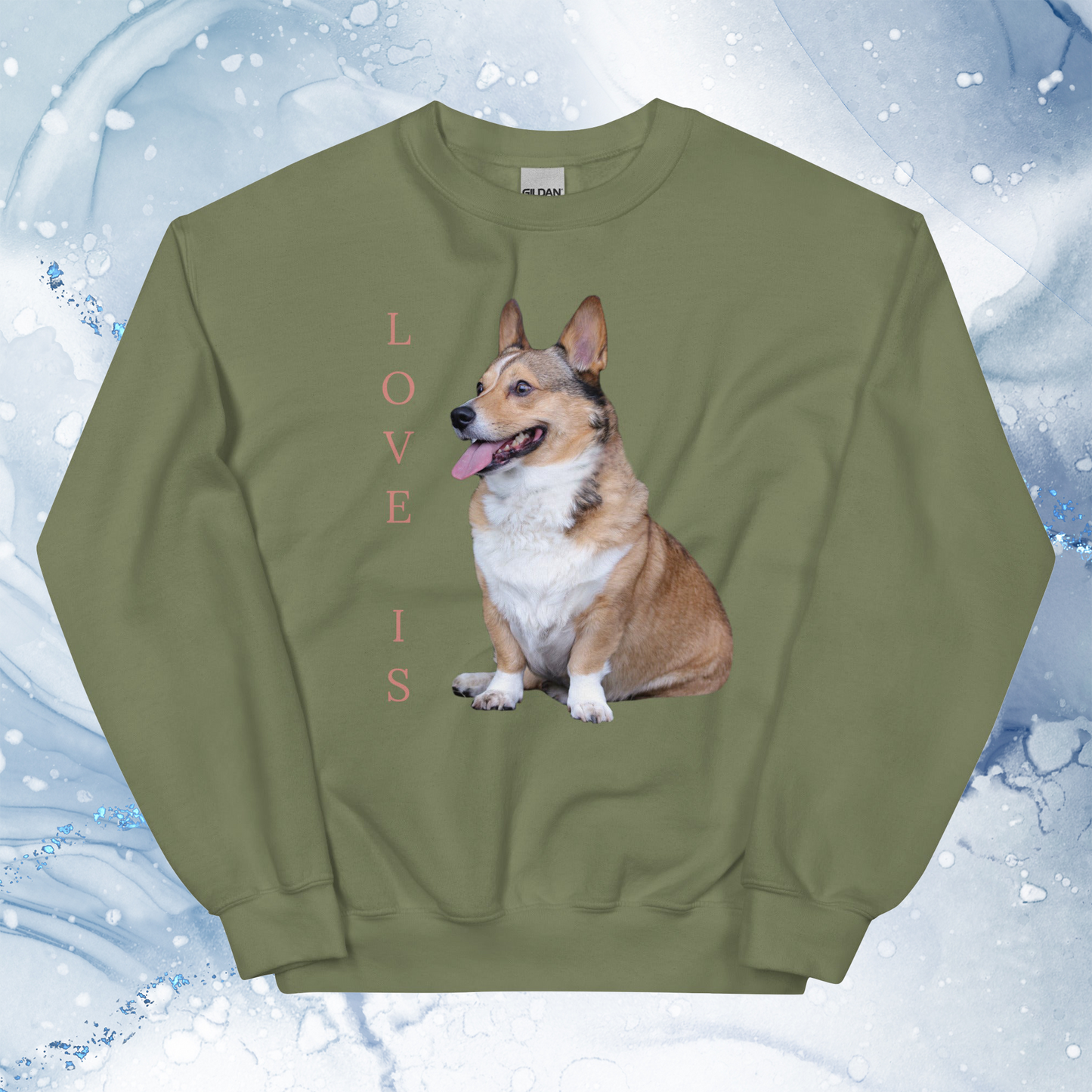 Love Is Sweatshirt for Men Gift For Women and Dog Lover