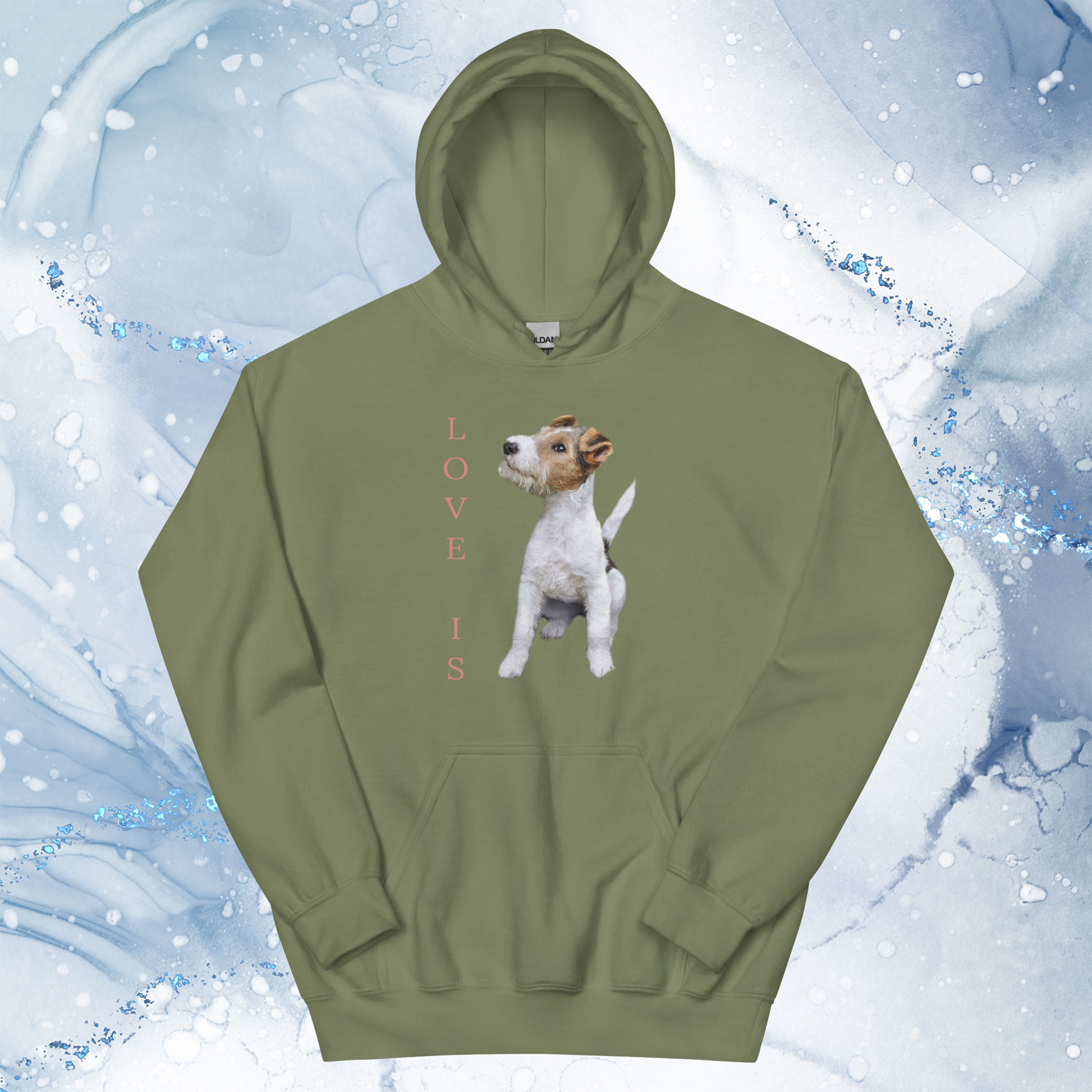 Love Is Hoodie for Men Gift For Women and Dog Lover