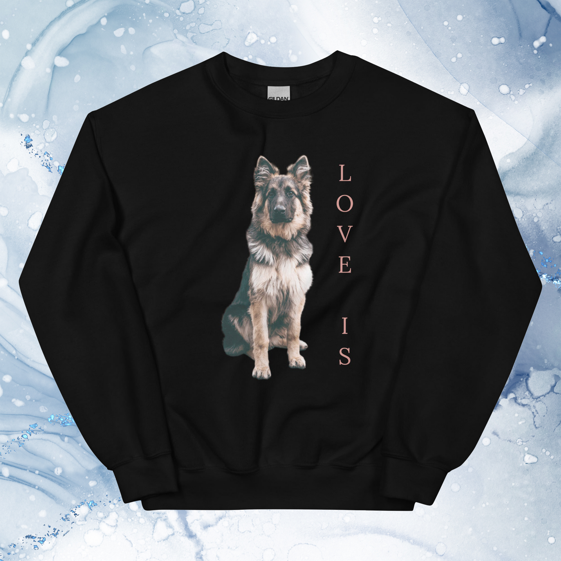 Love Is Sweatshirt for Men Gift For Women and Dog Lover